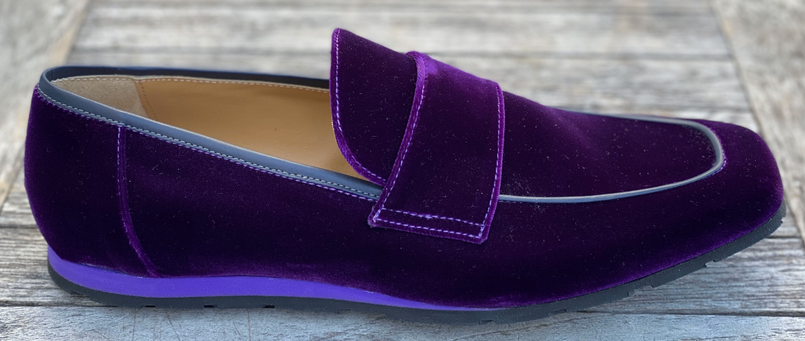 Loafer aus weichem Samt