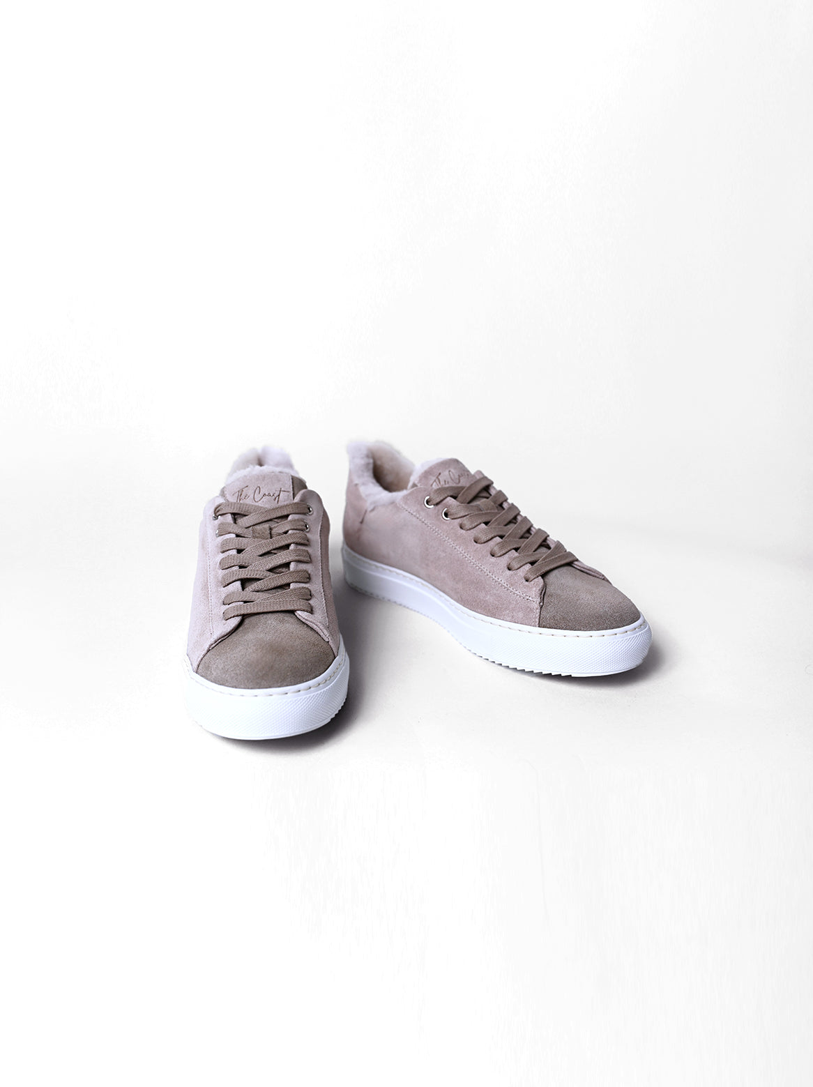 Karin Sneaker Taupe – Paar aus Ziegenvelours