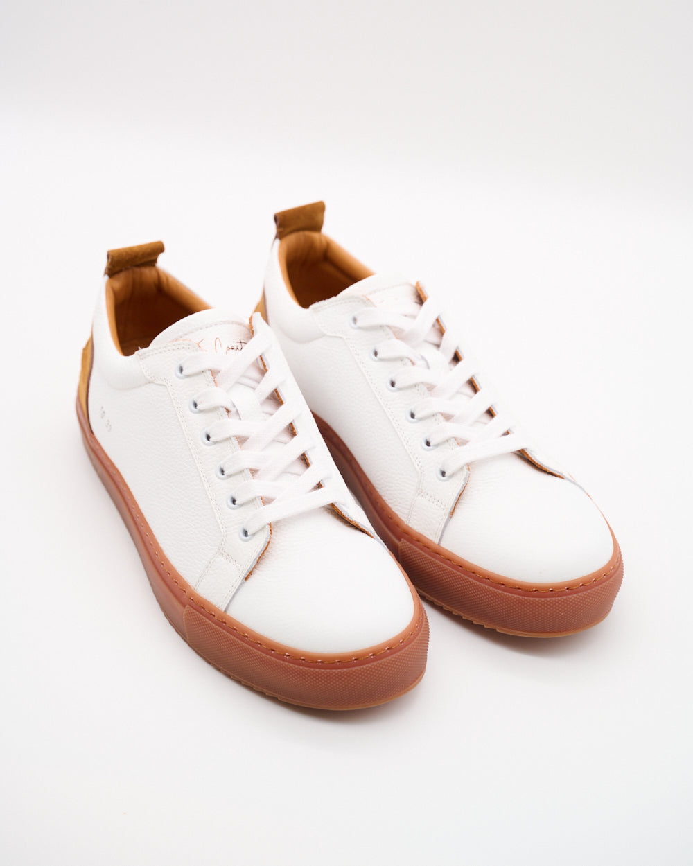 Luca Sneaker – Marrone Weiss