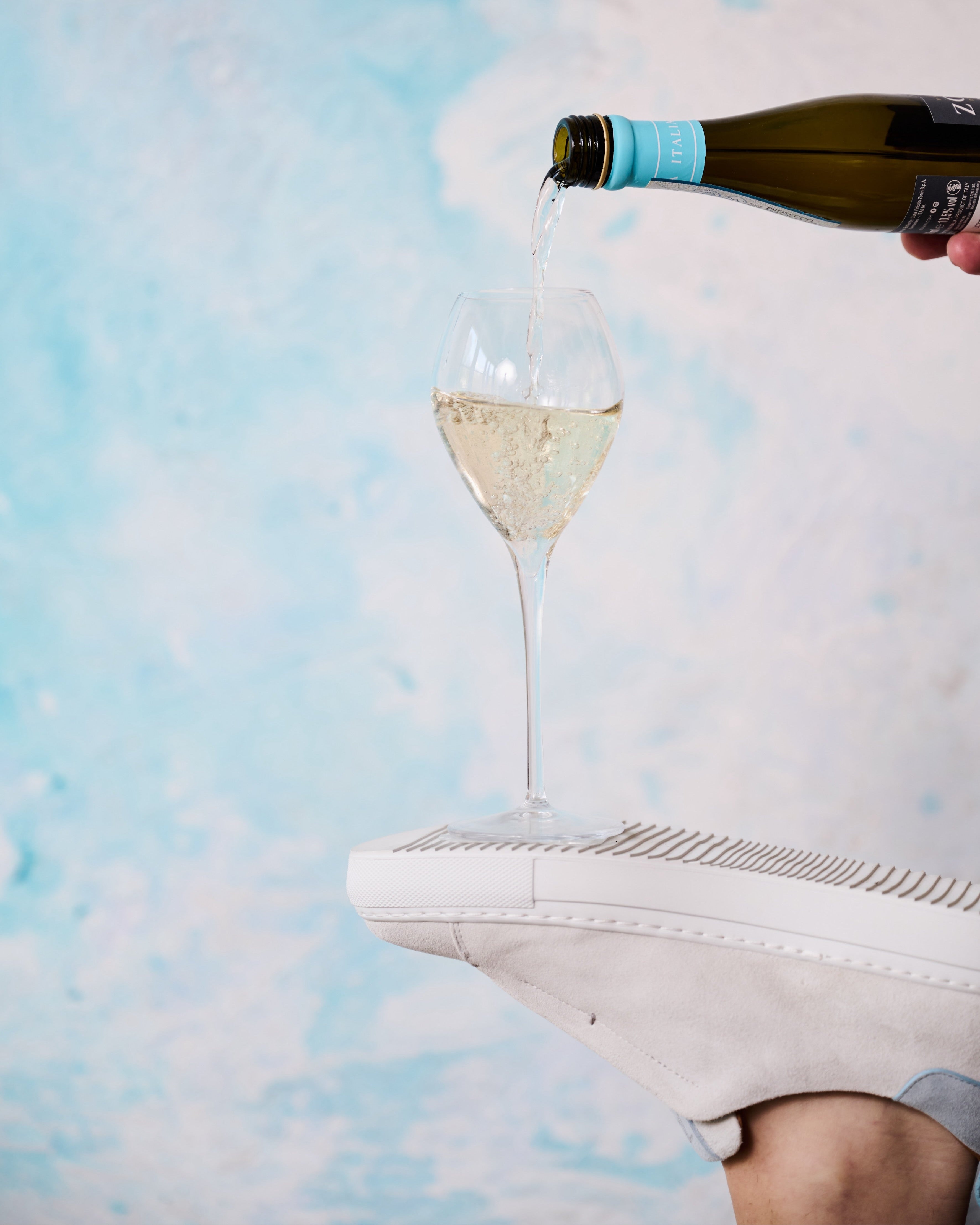Lexa Slip-in Sneaker Creme/Blau