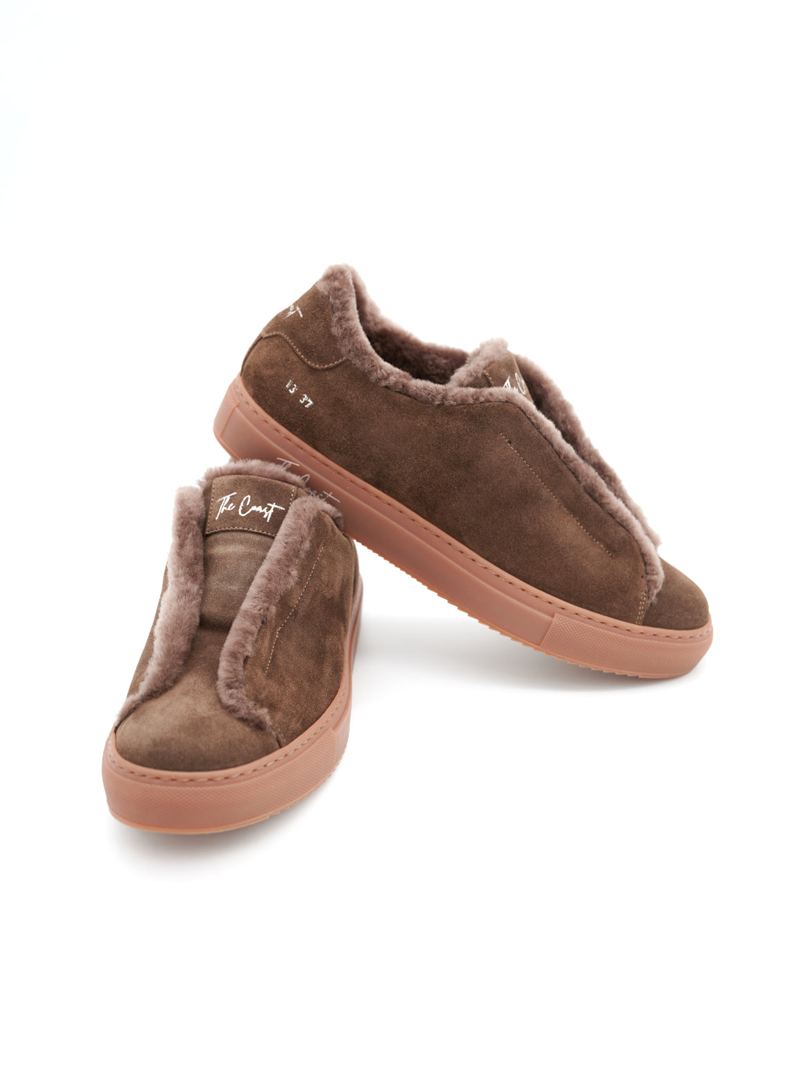 Seitenansicht rechts – Beni Slip-In Wildleder Dunkelbraun