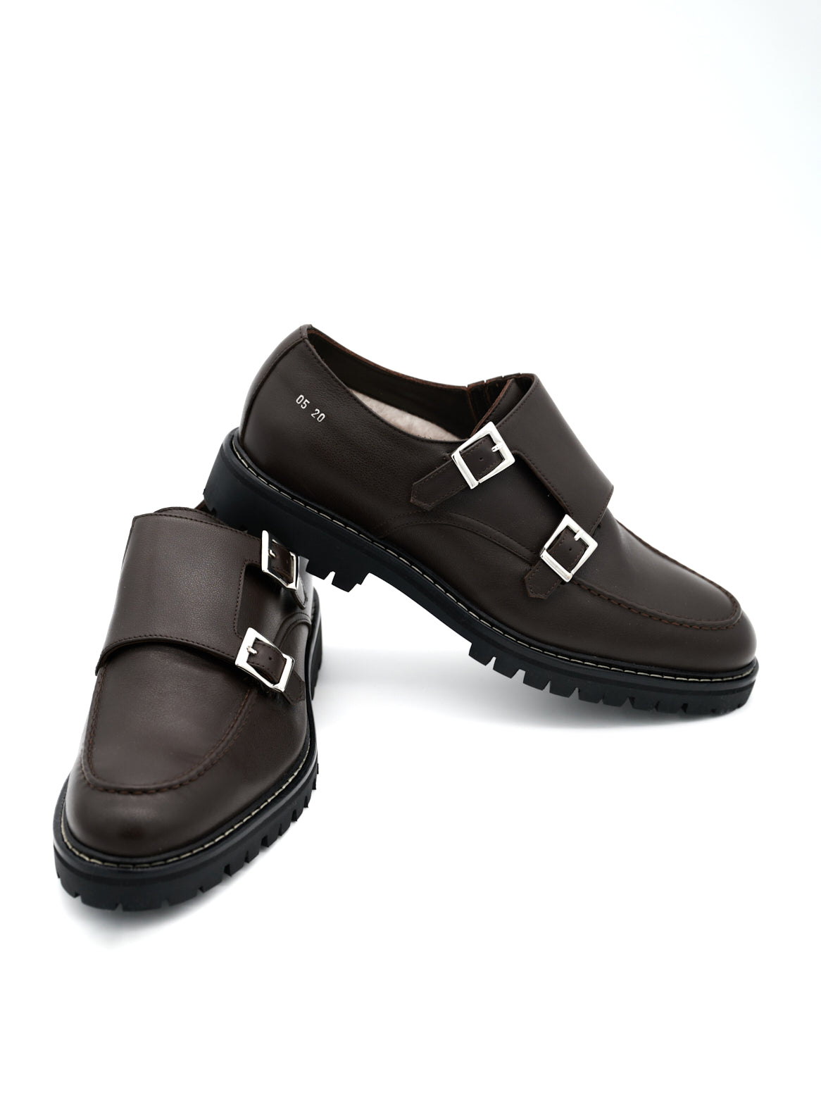 Ledersohle mit Gummiprofil – rutschfest & elegant