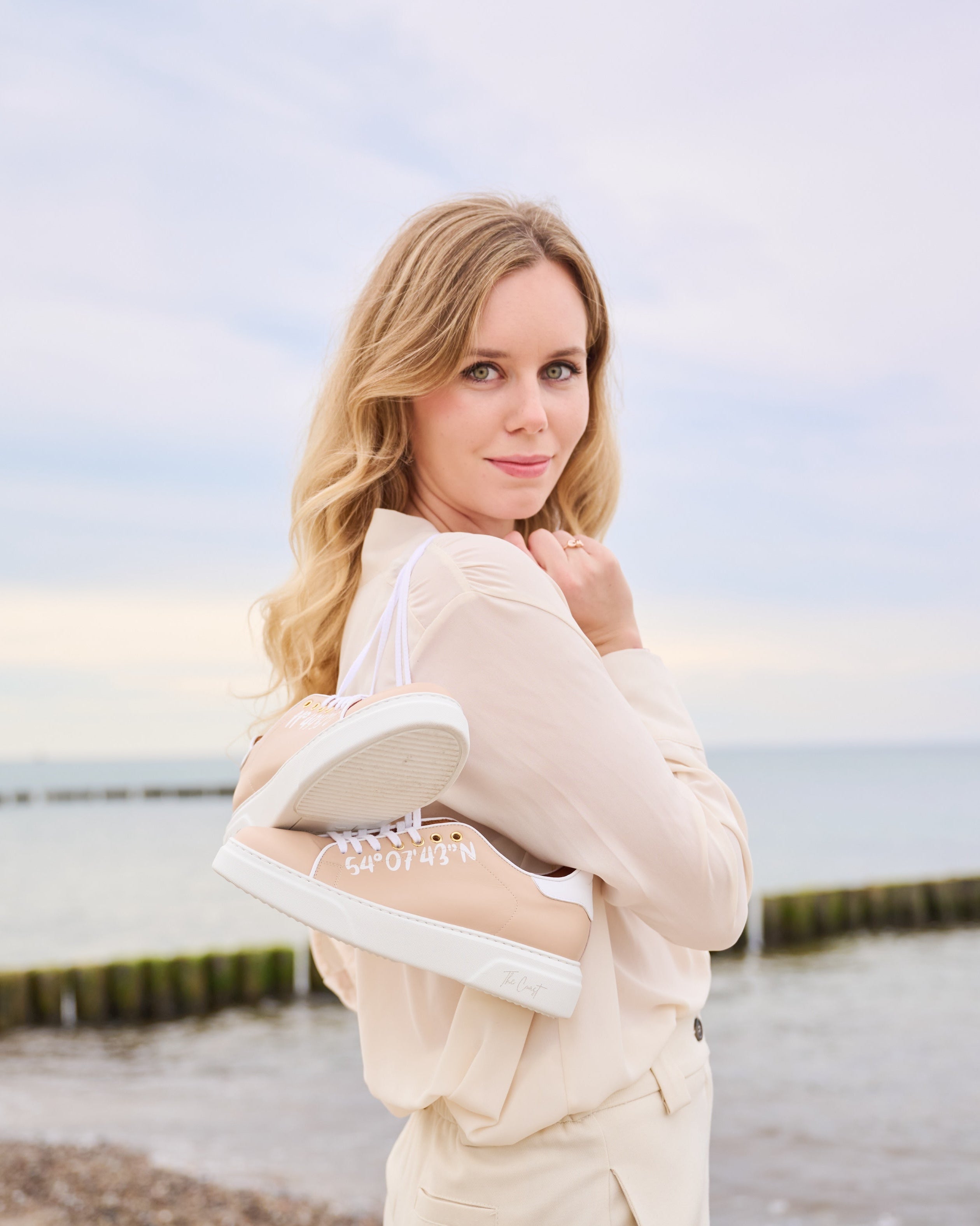 Petra Koordinaten Sneaker Lachs