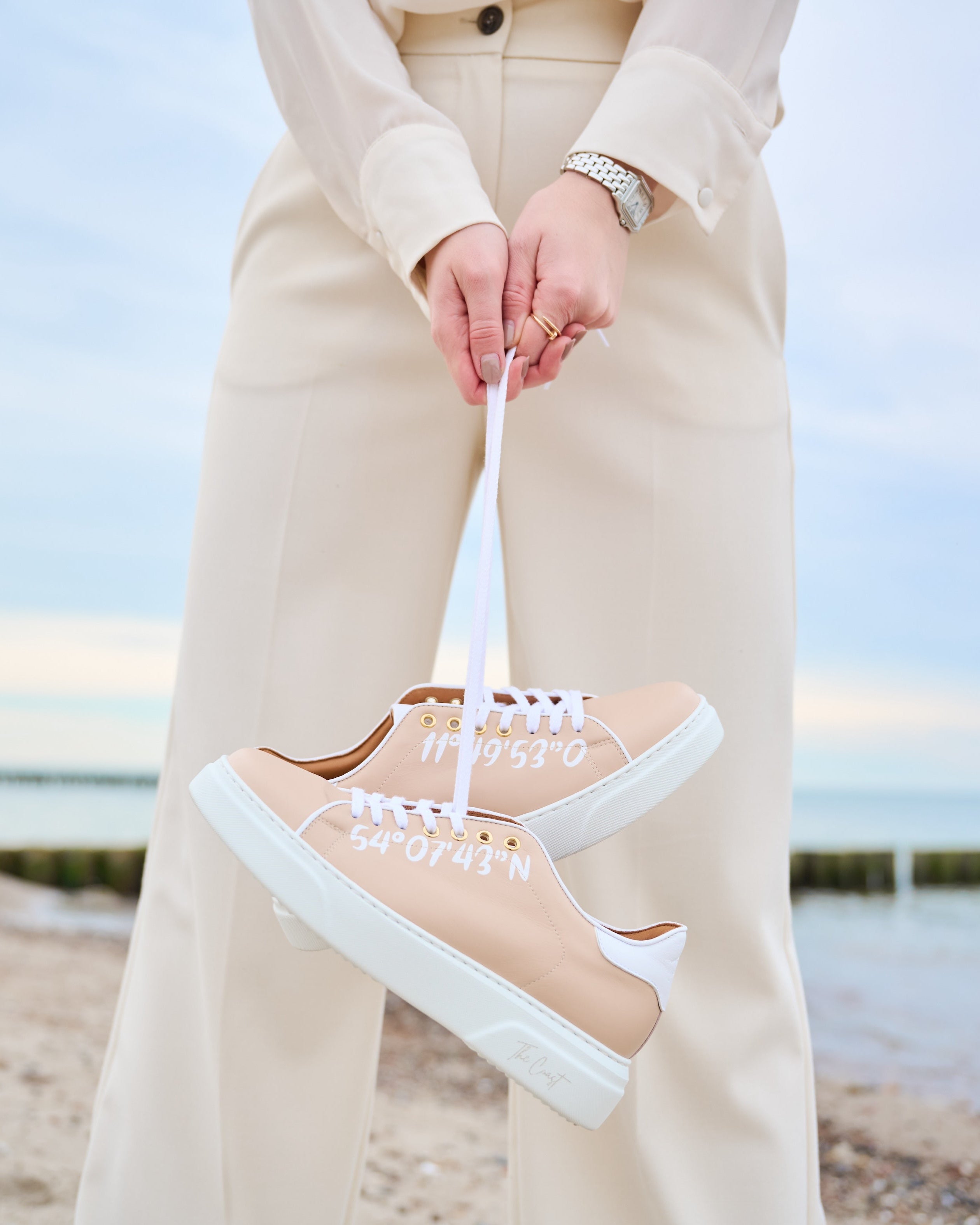 Petra Koordinaten Sneaker Lachs