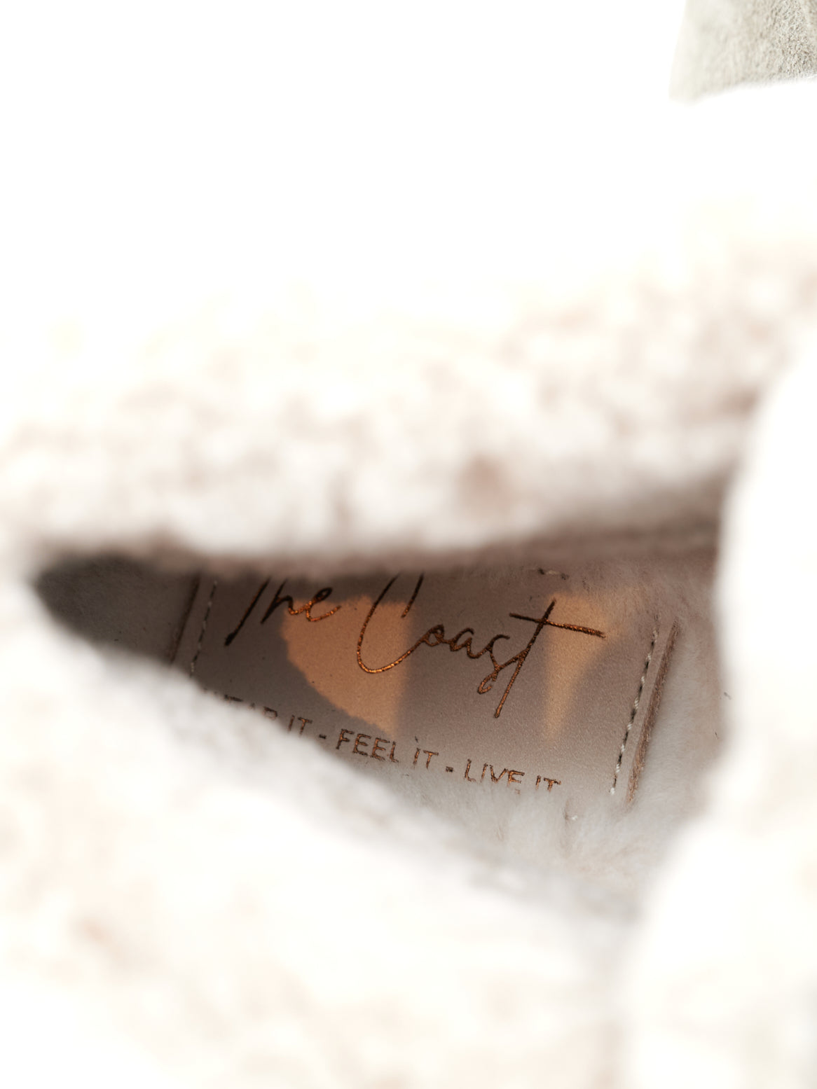 Charlie Stiefelette – Detail Lammfellfutter