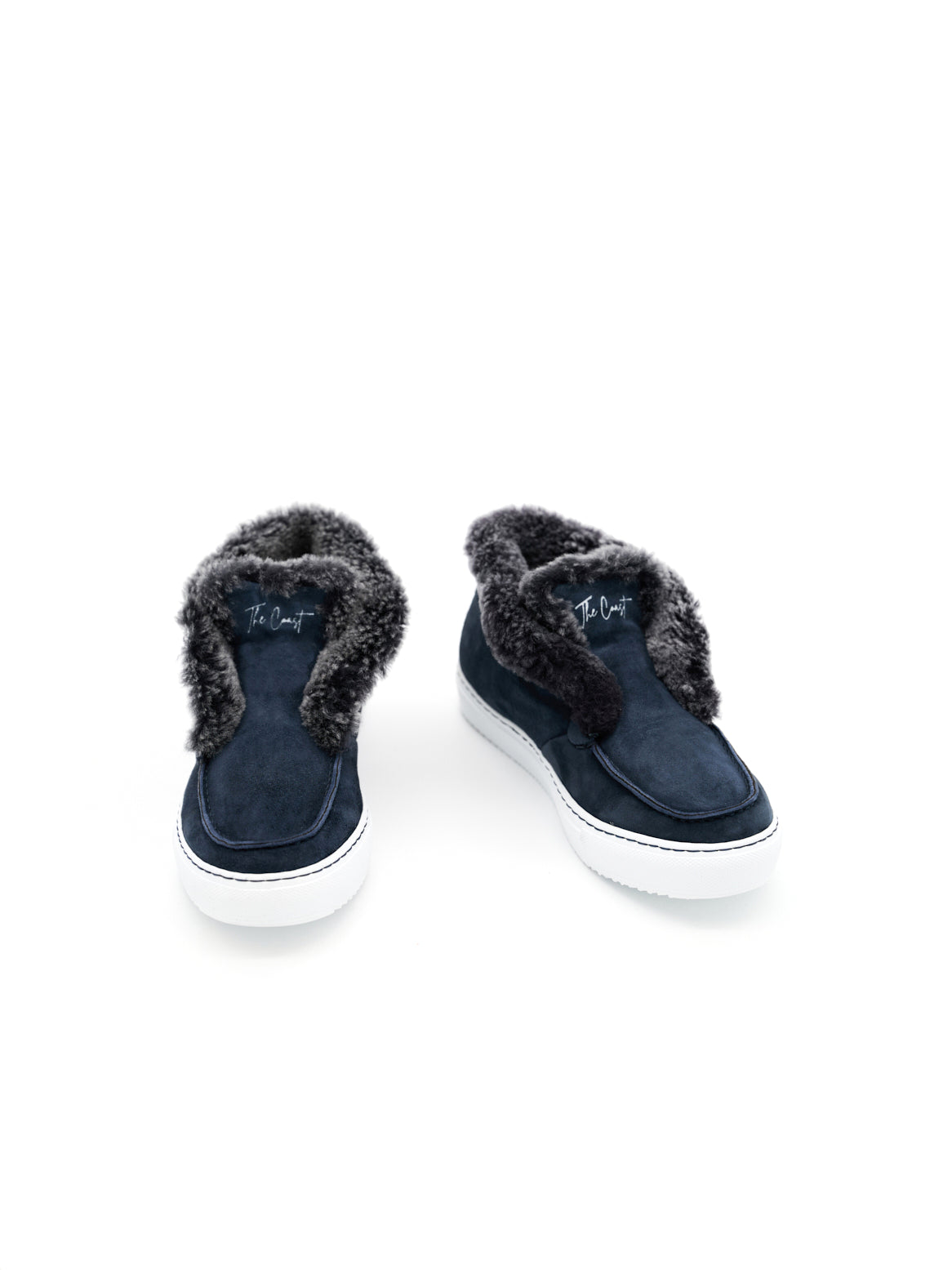 Charlie Dunkelblau – Vorderansicht des Stiefeletten-Paars