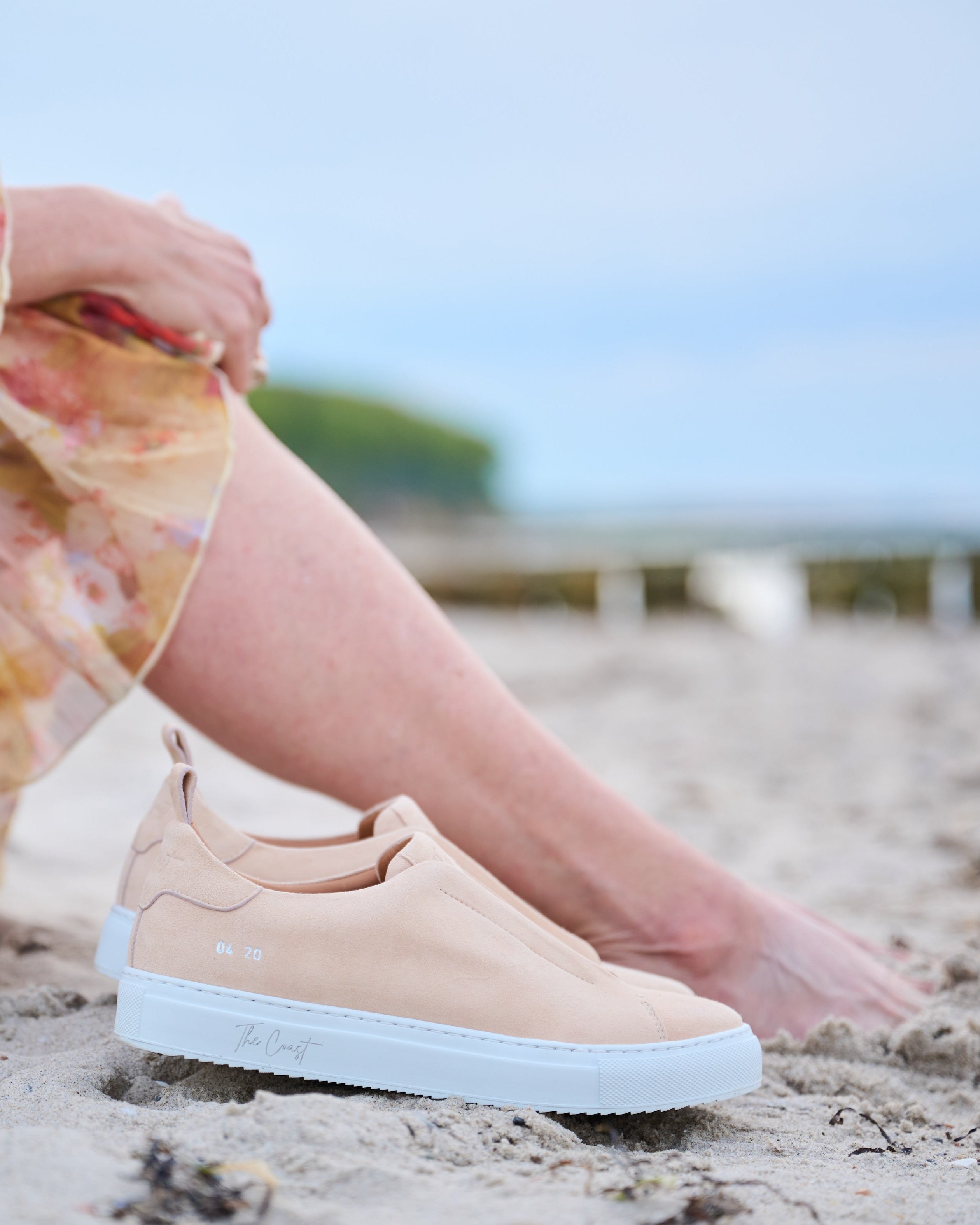 Lexa Slip-In Sneaker Ziegenvelours Lachs