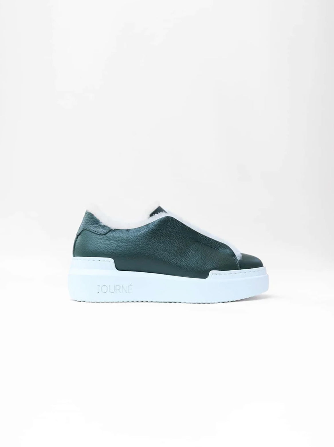 Lexi Slip-In Sneaker in Dunkelgrün – Seitenansicht
