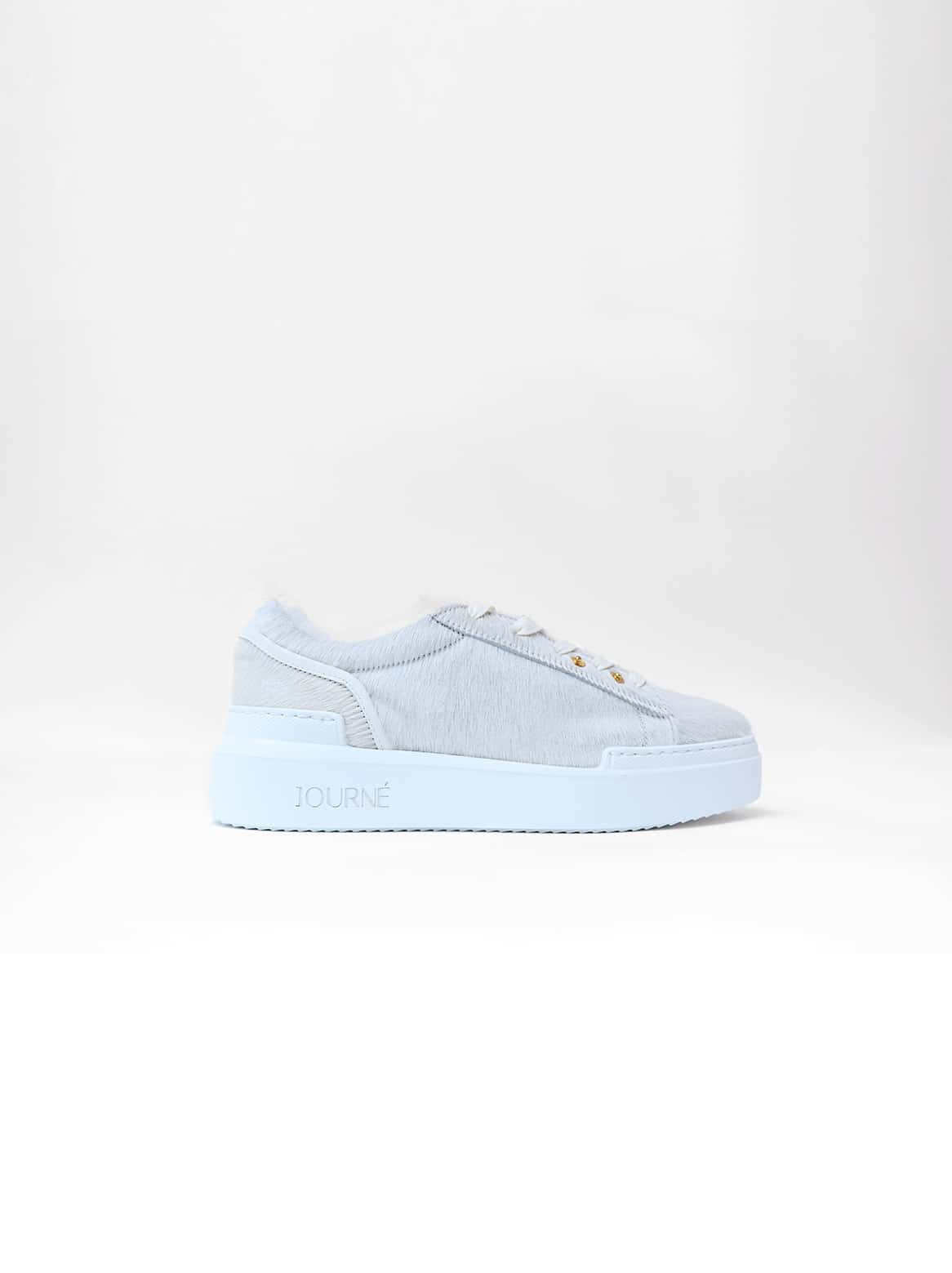 Journé Sneaker in Creme mit Ledertags