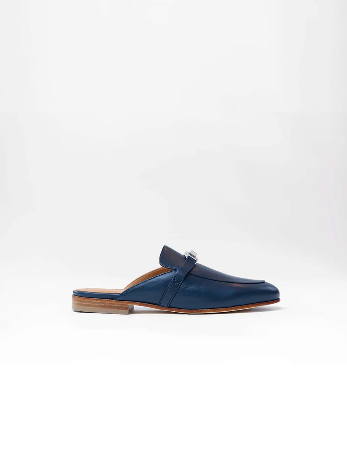 Gabriele Damen Slipper aus dunkelblauem Kalbsleder – klare Linien & Eleganz