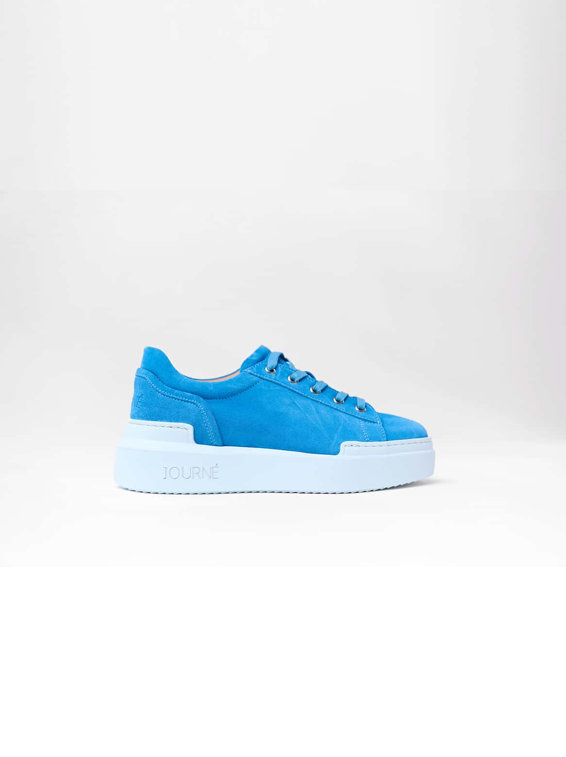 Journé Velour Sneaker Blau