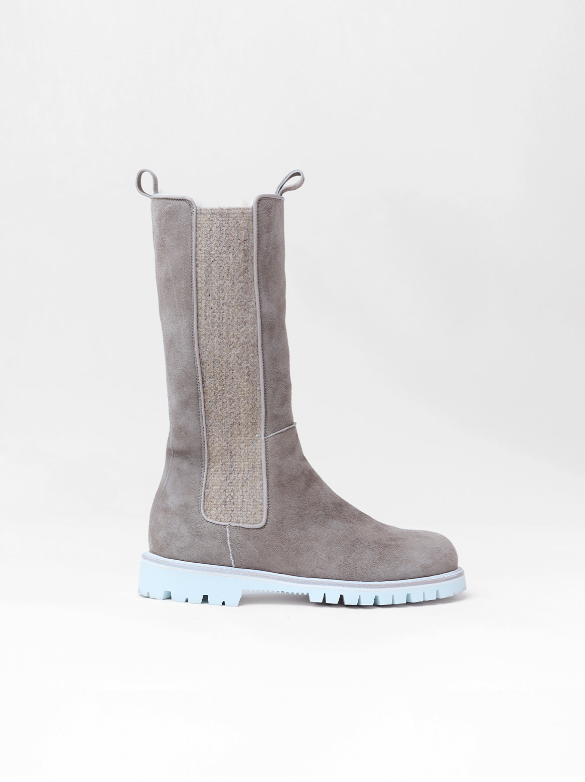 Winterstiefel Sand mit Lammfellfutter