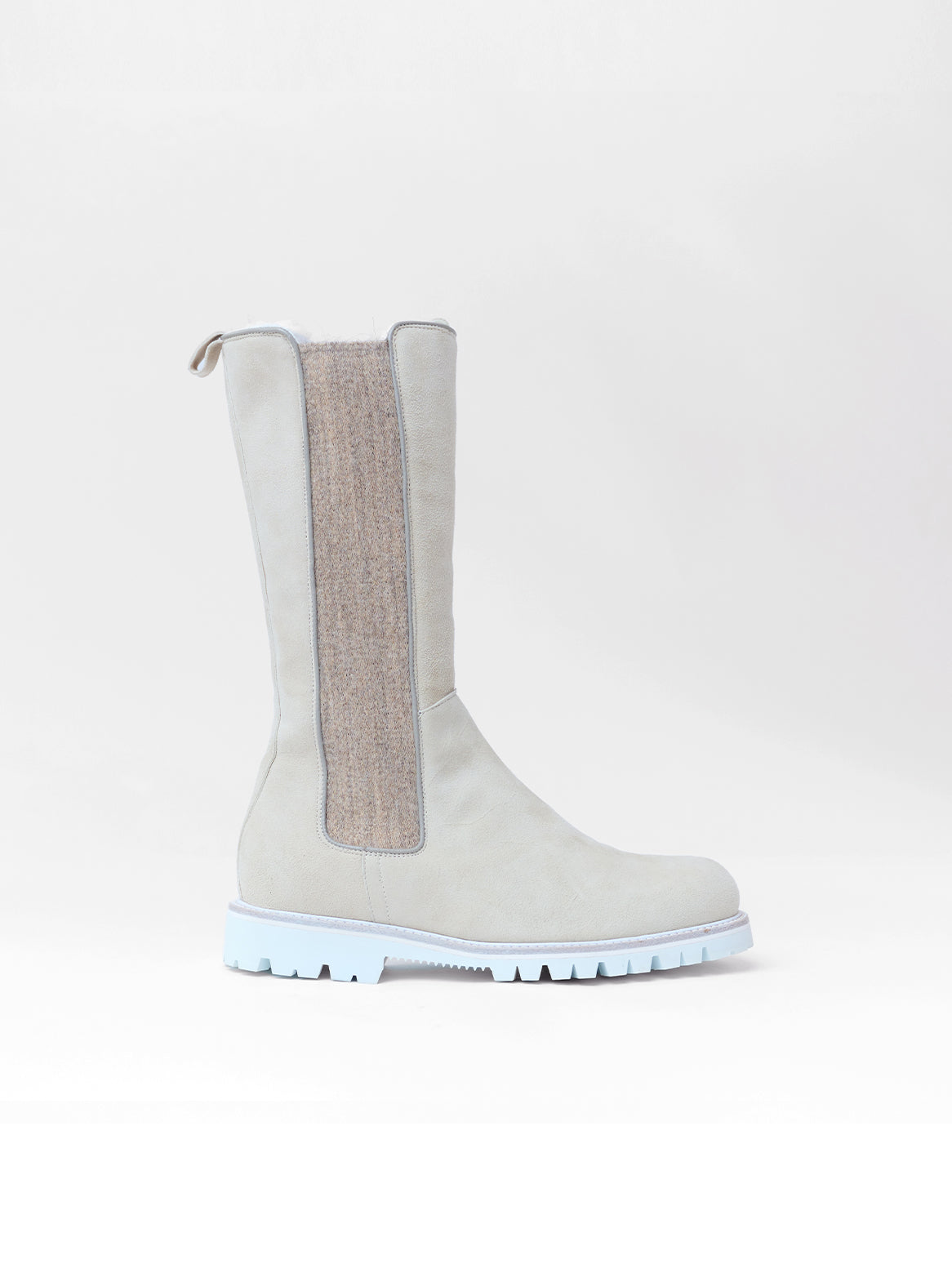 Winterstiefel Sand mit Lammfellfutter