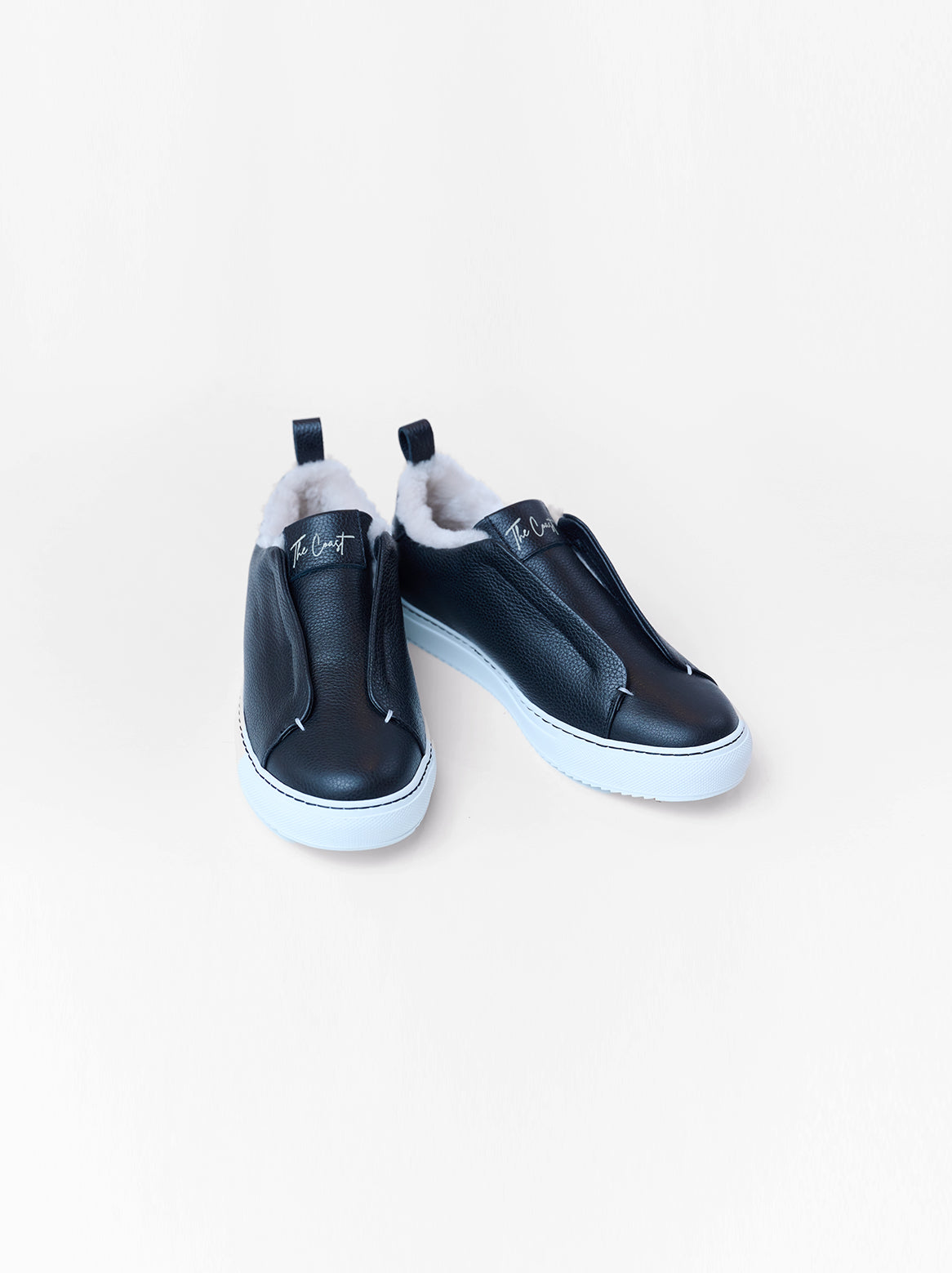 Slip-In Sneaker Alexa in Schwarz – Draufsicht mit Fersenlasche