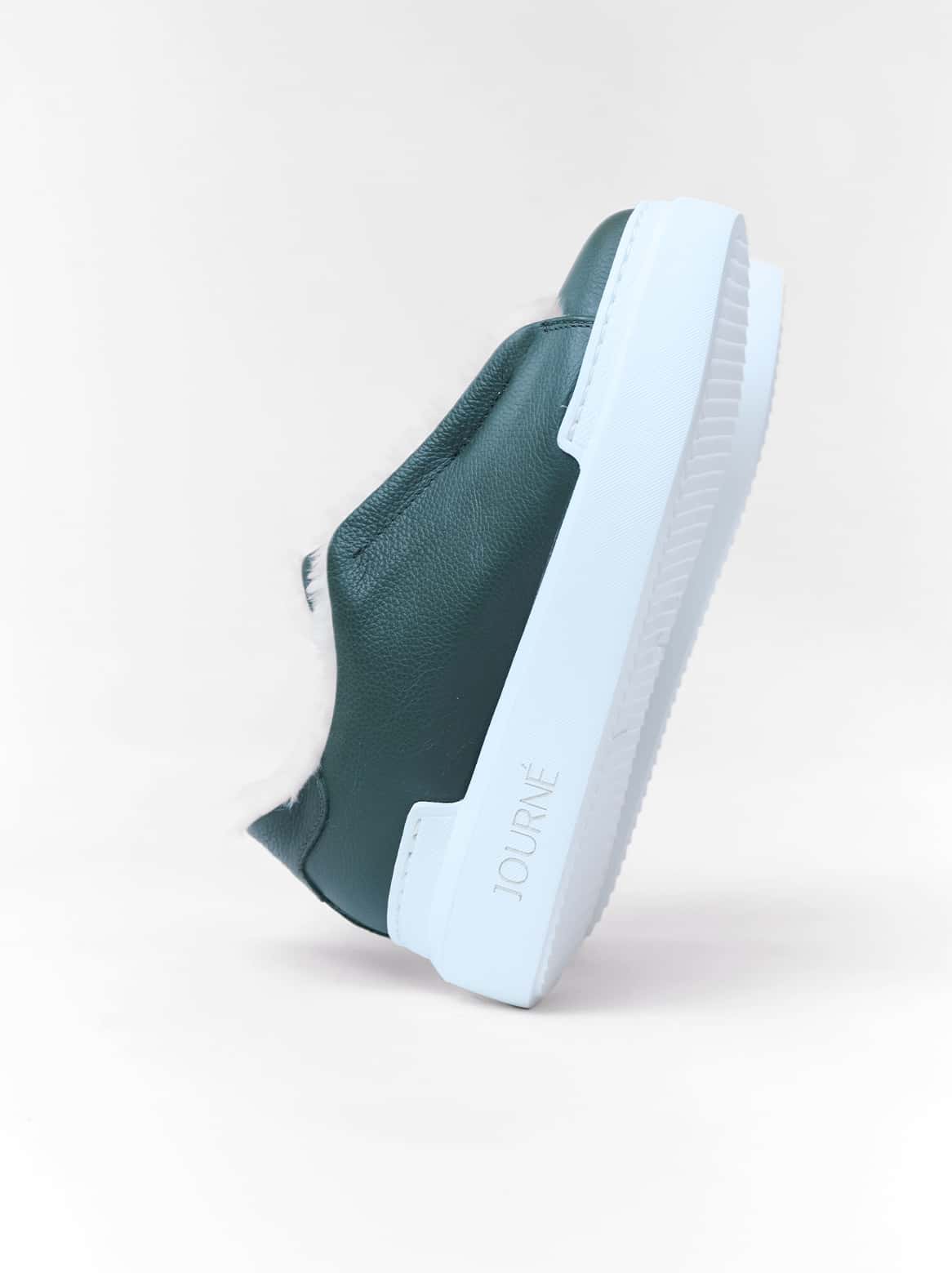 Slip-In Sneaker Lexi in Dunkelgrün – Draufsicht