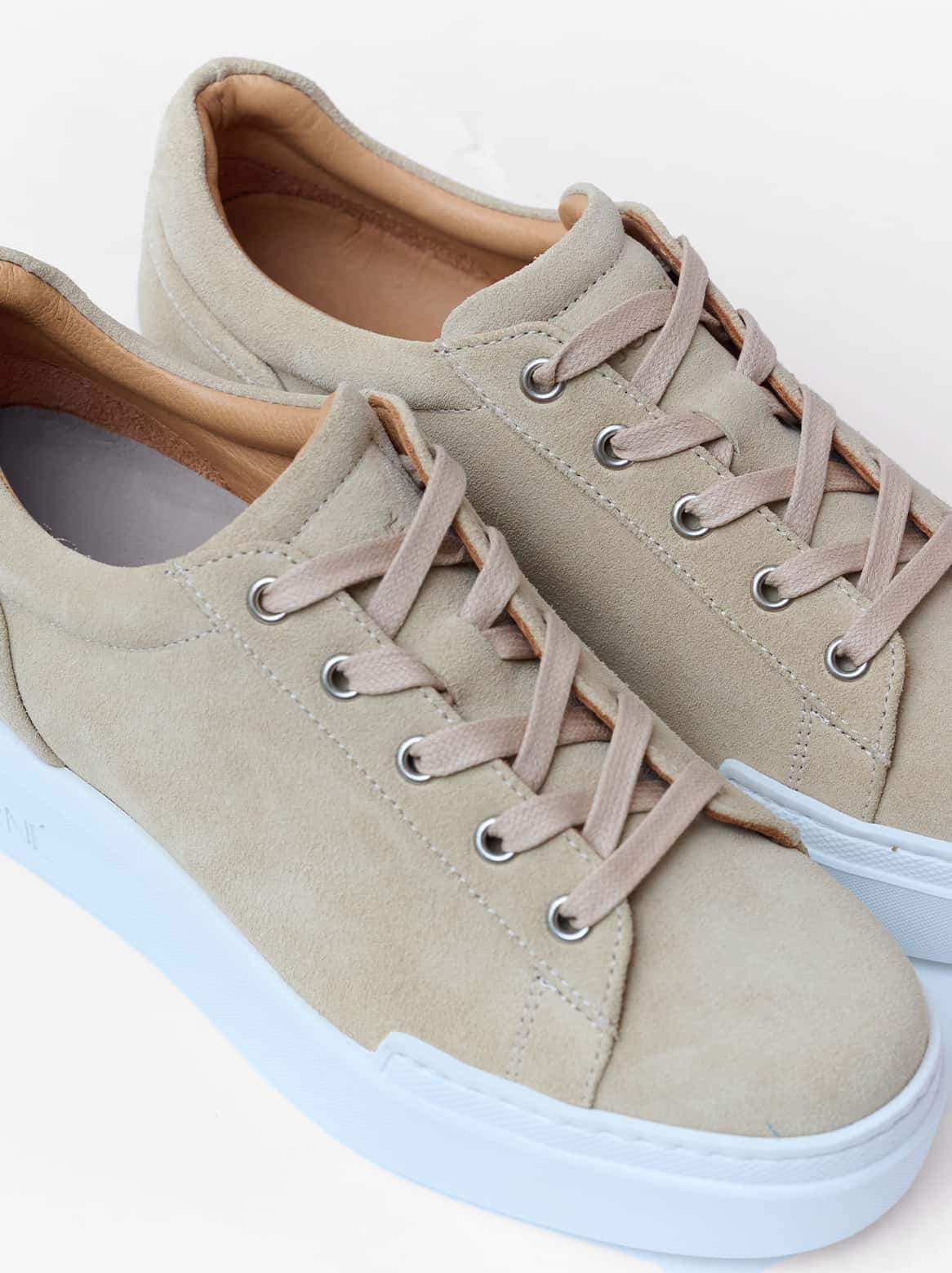 Journé Velour Sneaker Sand