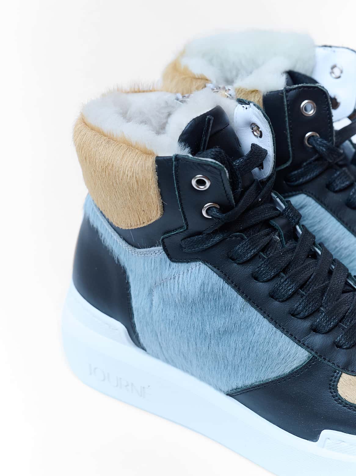 Hanna High-Top Grau – Lammfellfutter im Detail