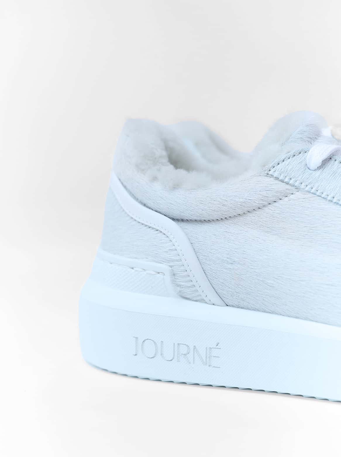 Emilie Sneaker Creme – Innenansicht mit Lammfellfutter