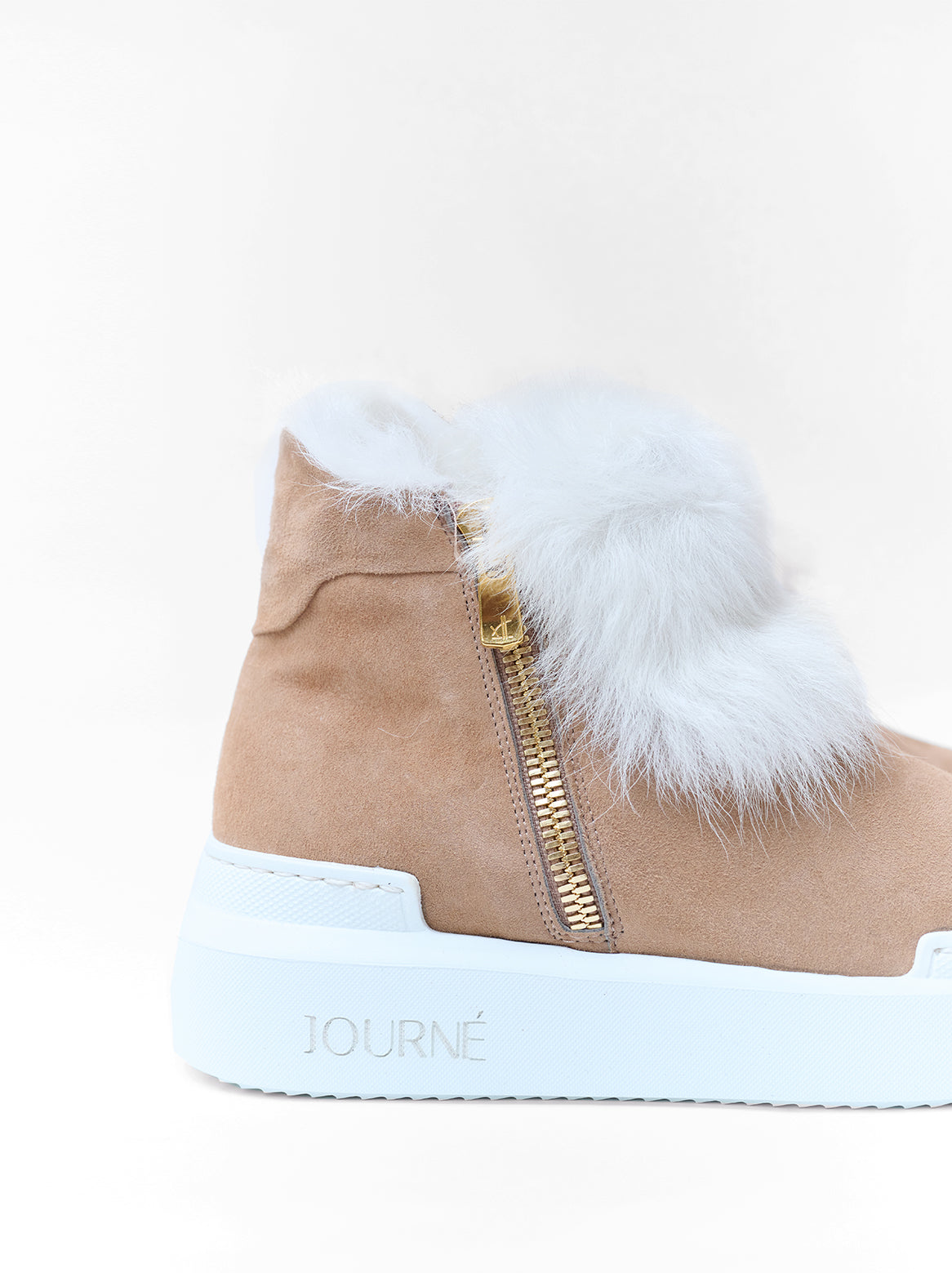 Nahaufnahme: Innenfutter aus Lammfell beim Grazia Chelsea Camel