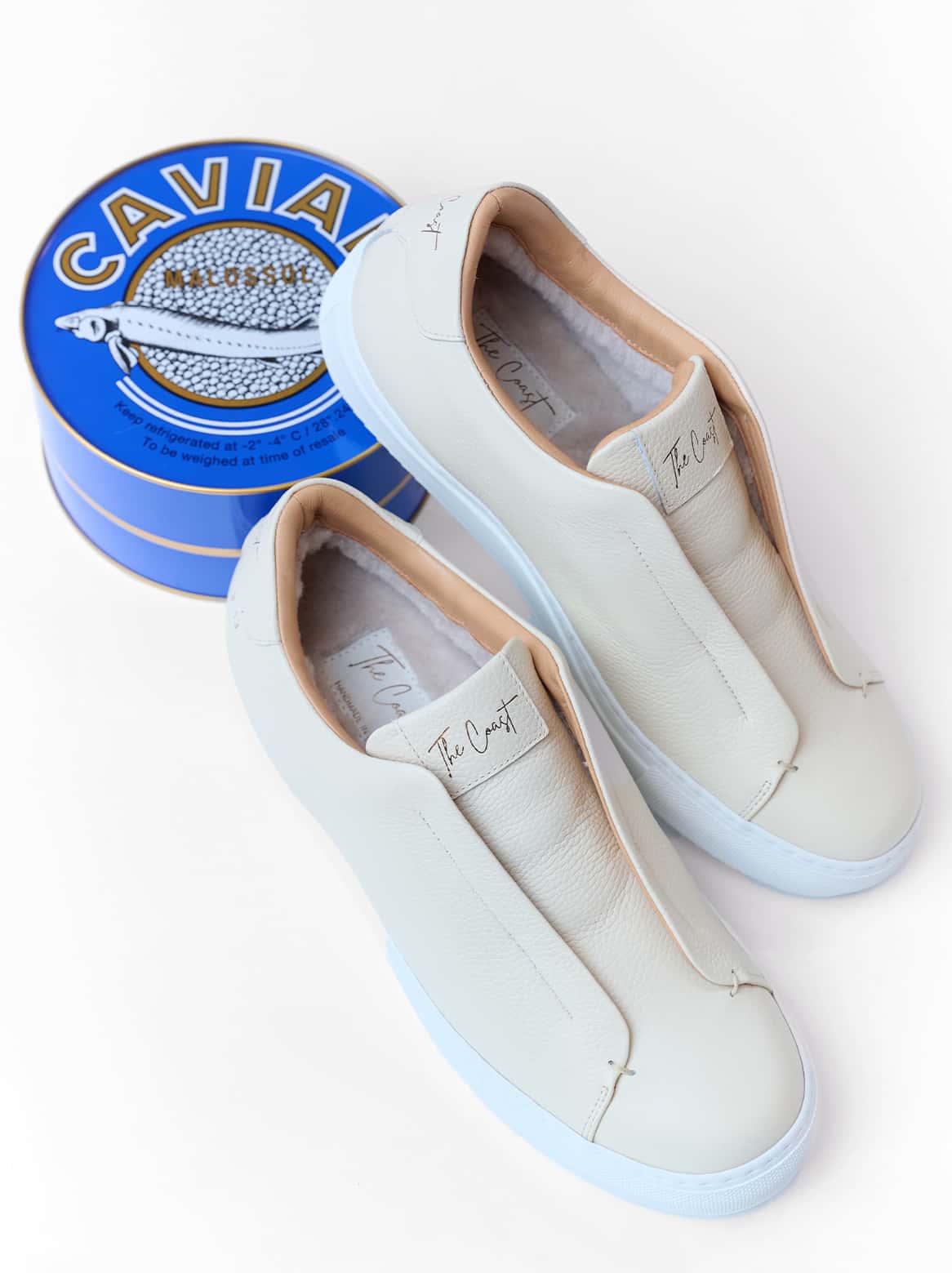 Innenansicht mit sichtbarem Lammfellfutter – Beni Slip-In Sneaker