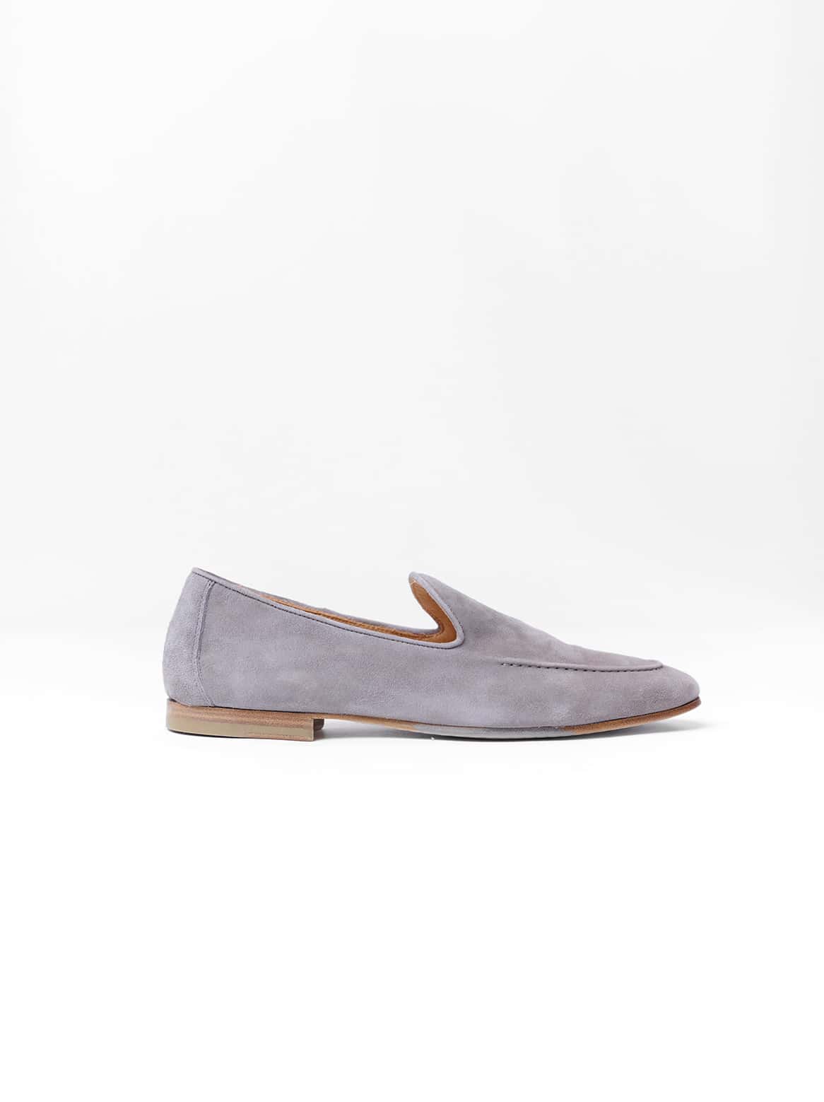 Loafer aus Ziegenvelours in Braun