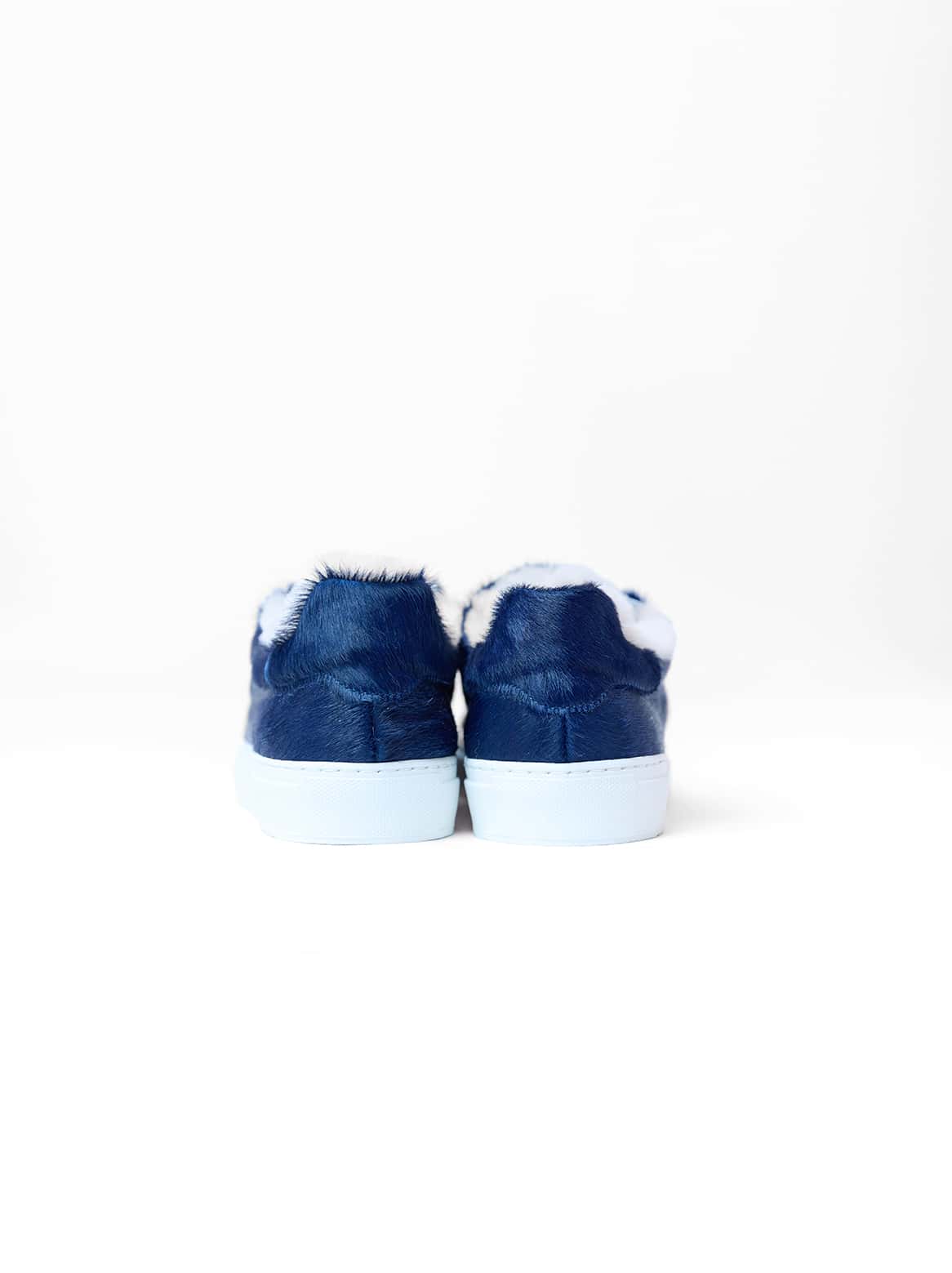 Francesco Sneaker – Rückansicht beider Schuhe in Dunkelblau