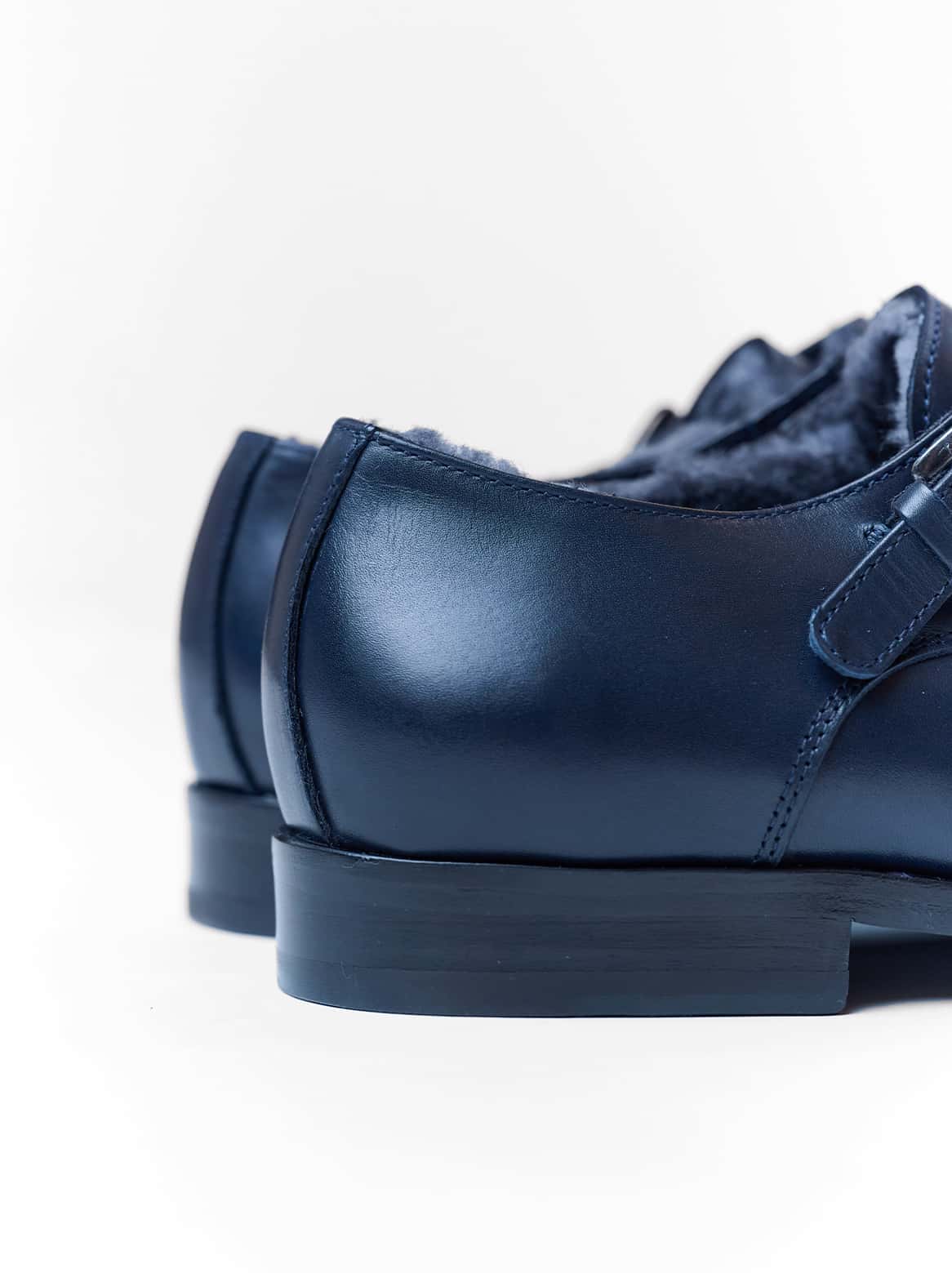 Detailansicht der Kalbslederstruktur