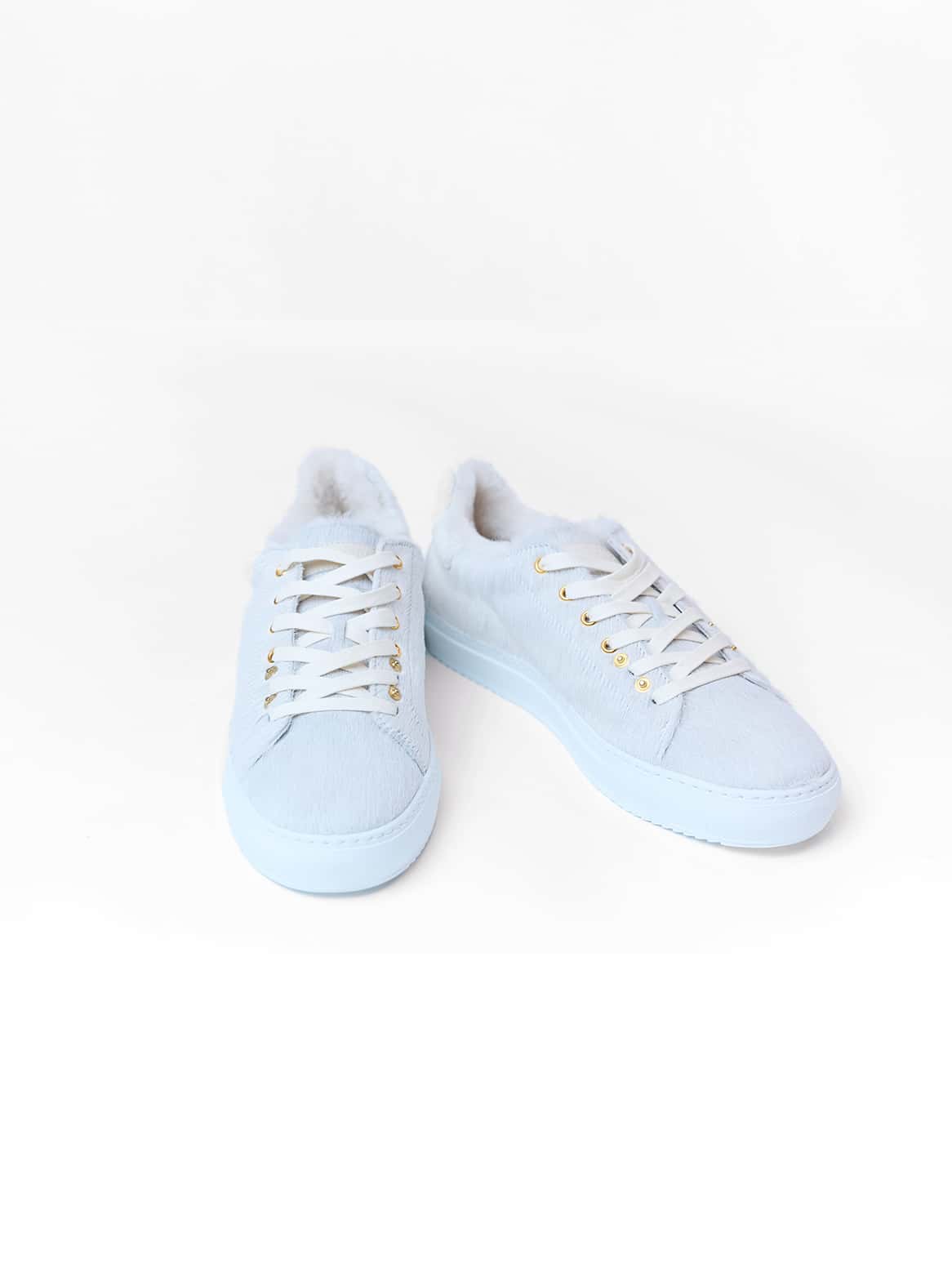 Cavallino Offwhite Sneaker mit Lammfell