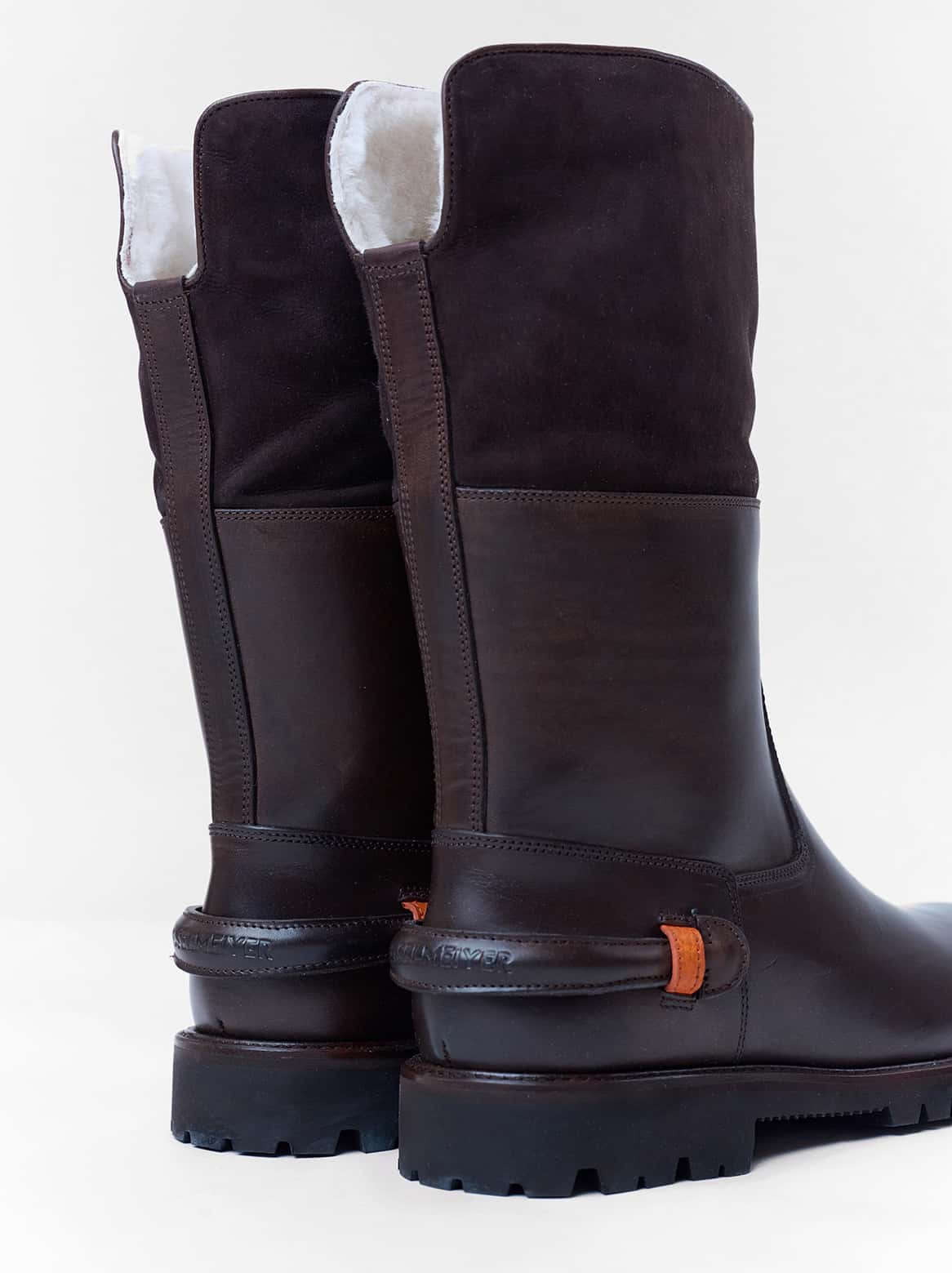 Florenzo Stiefel mit durchgehendem Lammfellfutter – Detail hinten