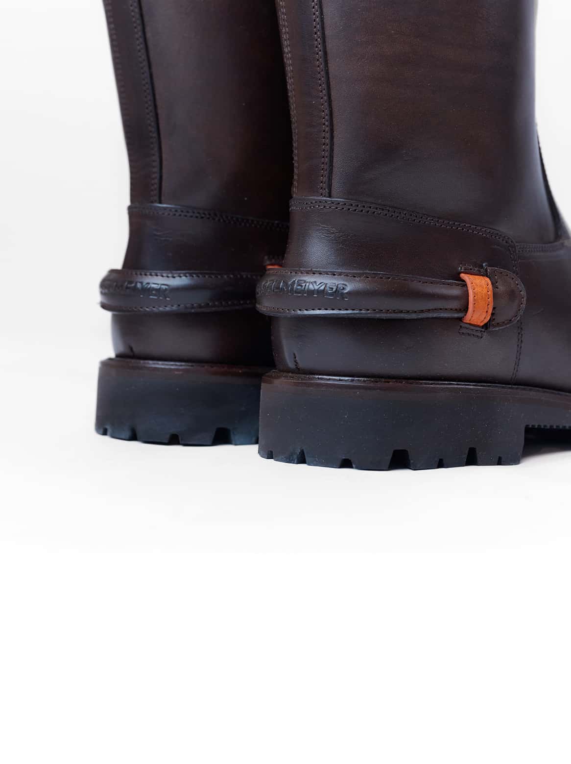 Detailansicht Ferse & Sohle – Florenzo Stiefel Braun