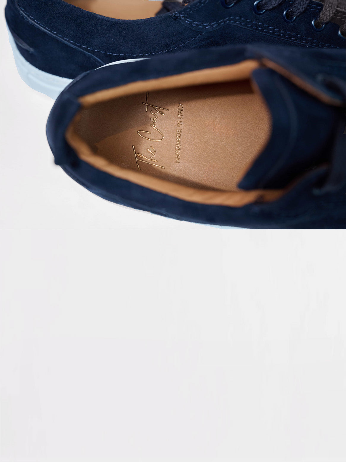 Maxi Sneaker Navy Blau – Detailansicht Innenfutter