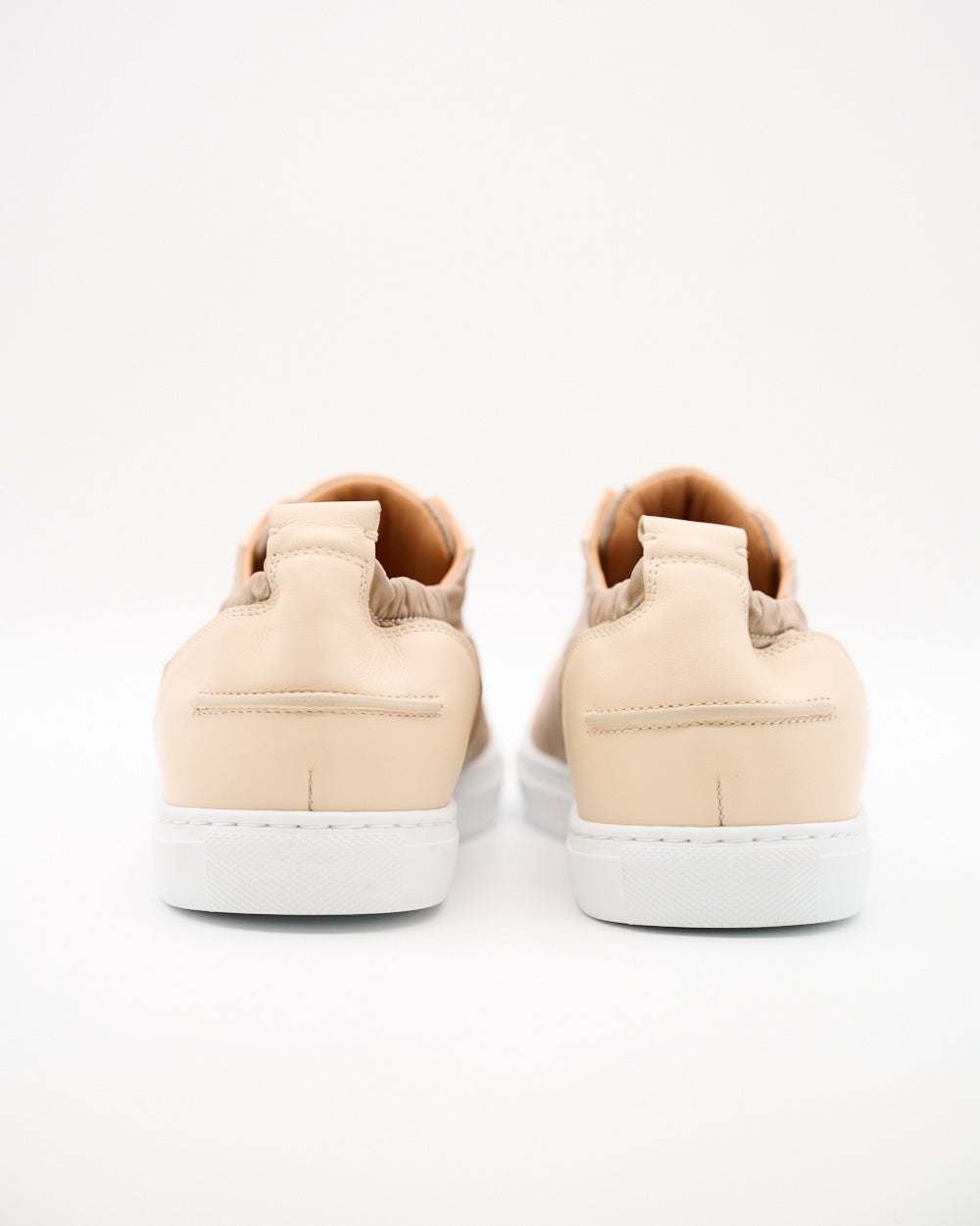 Michele Slip-In Sneaker Nylon-Leder-Kombi Beige
