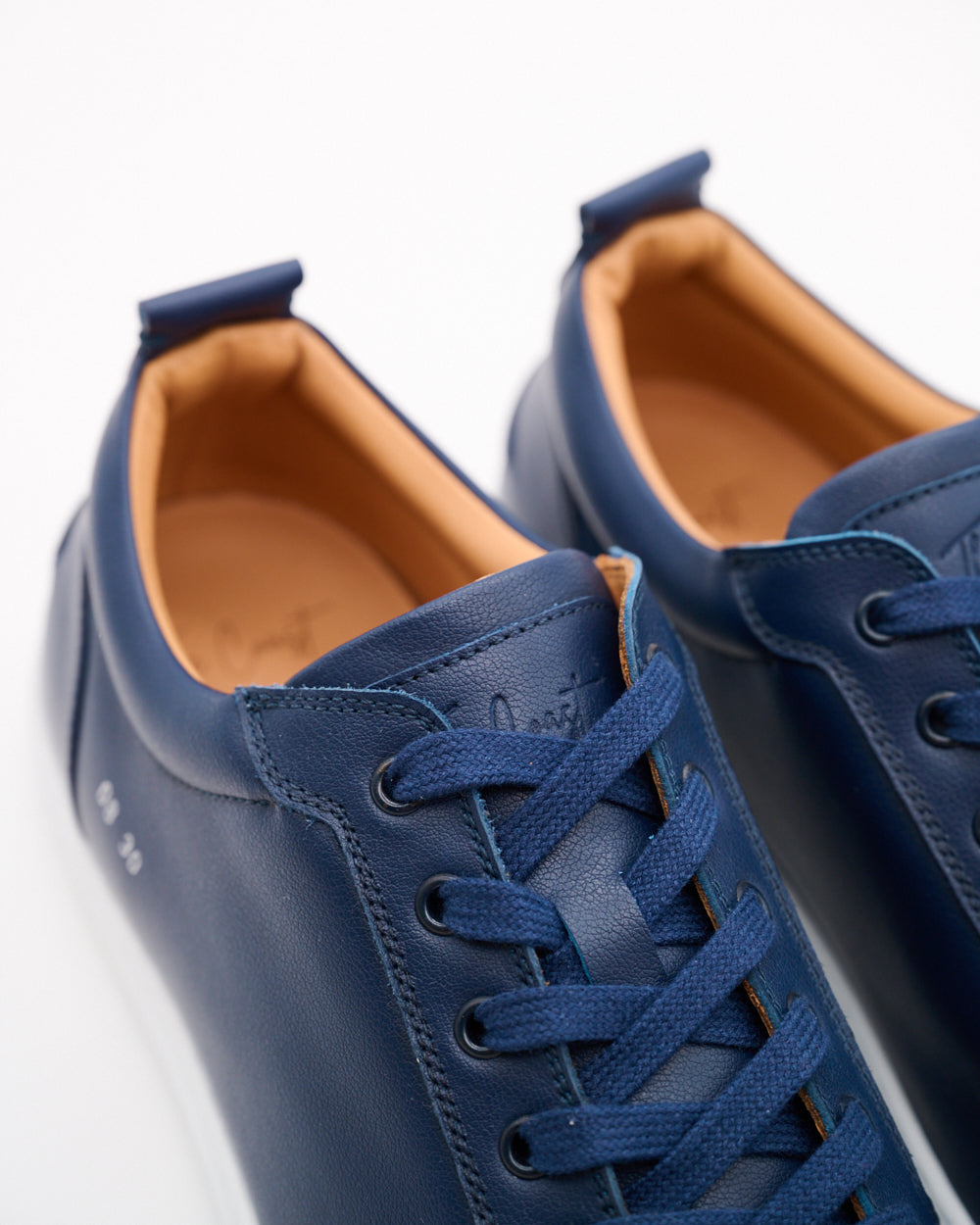Luca Sneaker – Glattleder Dunkelblau