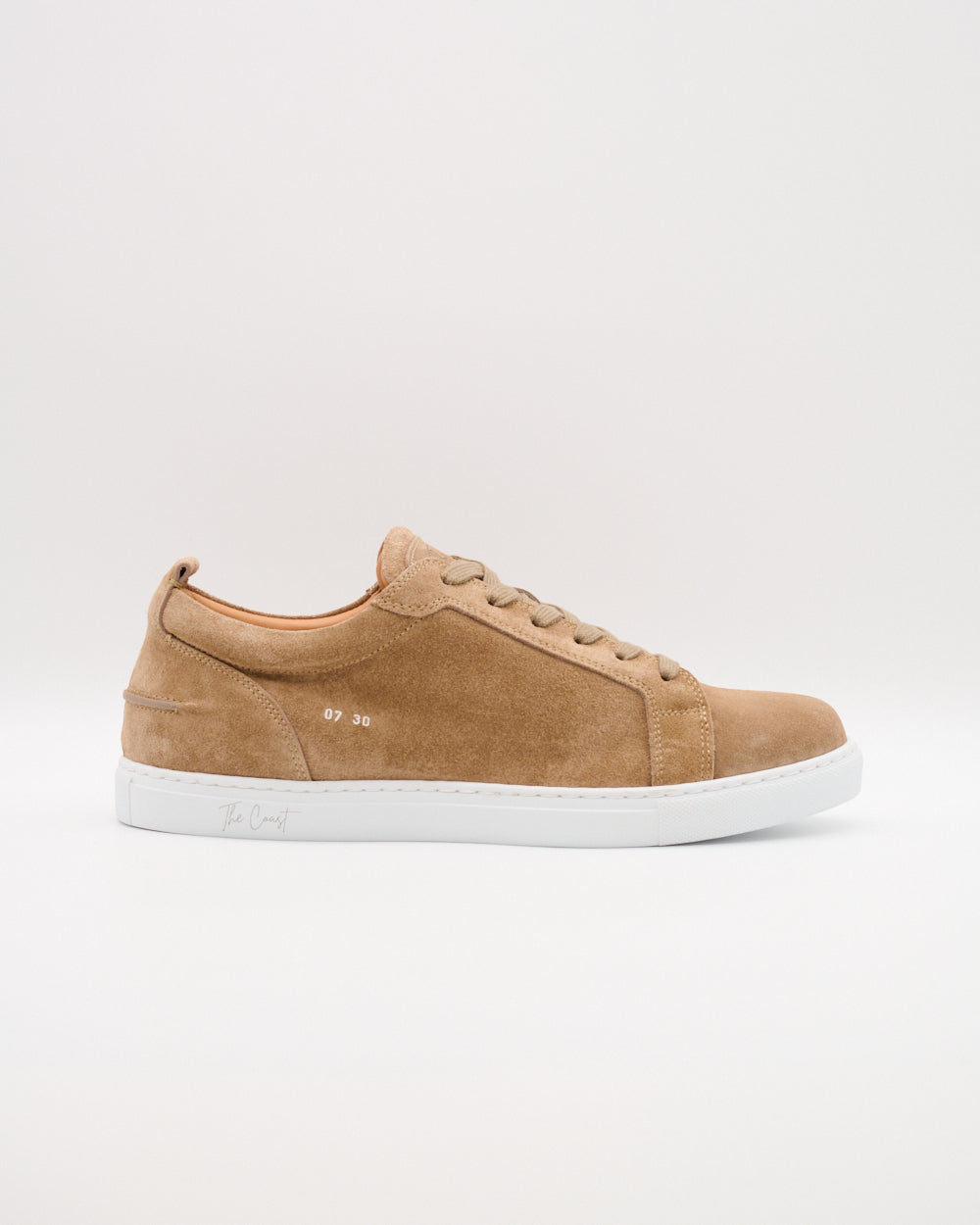 Luca Sneaker – Velours Hellbraun