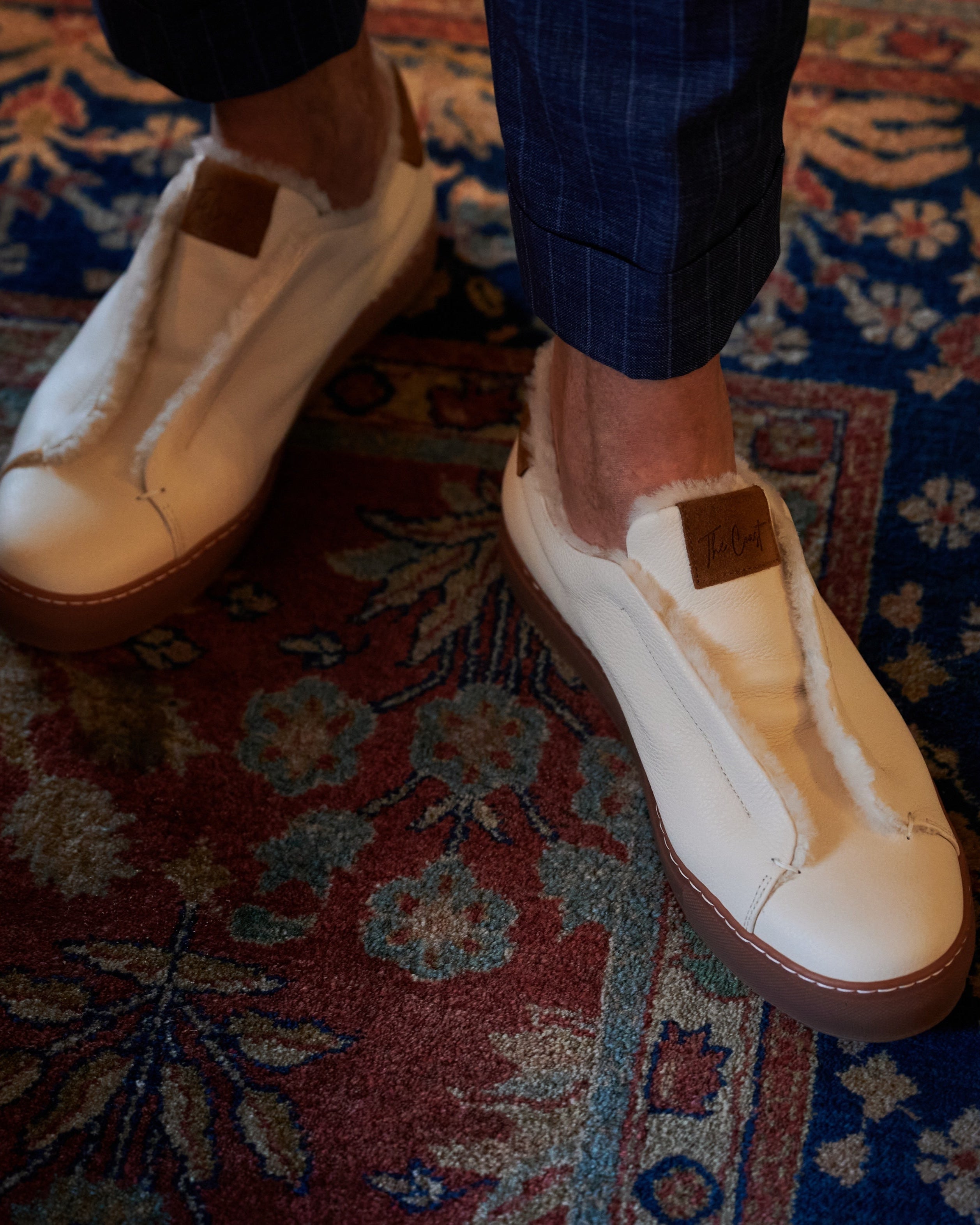 Beni Slip In in Creme Leder
