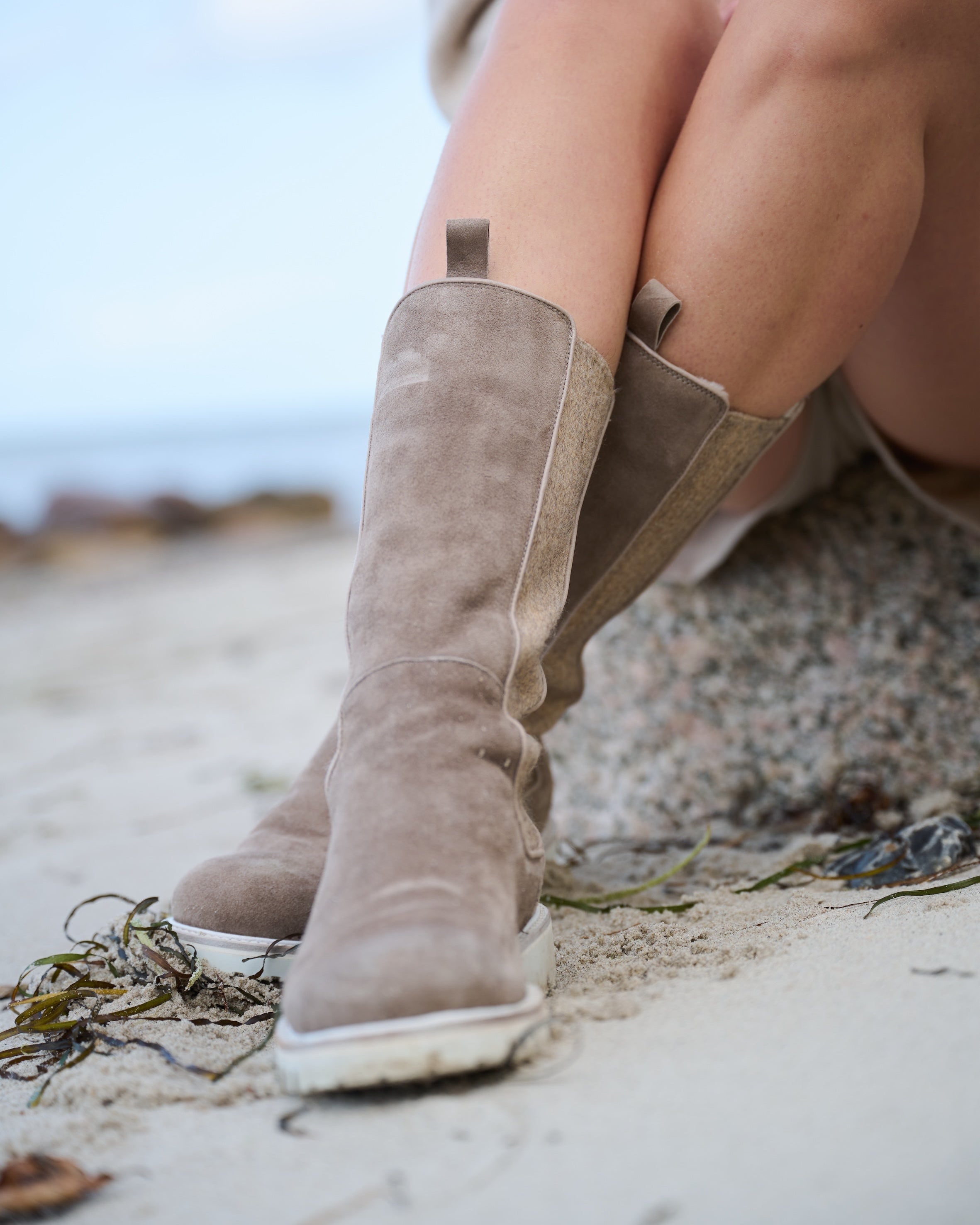 Cipriana Lammfell Taupe