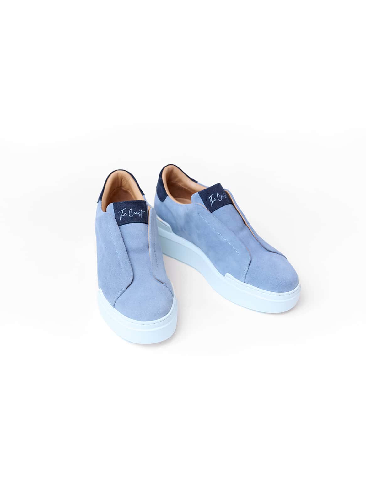 Slip-In Sneaker in Velour Blau