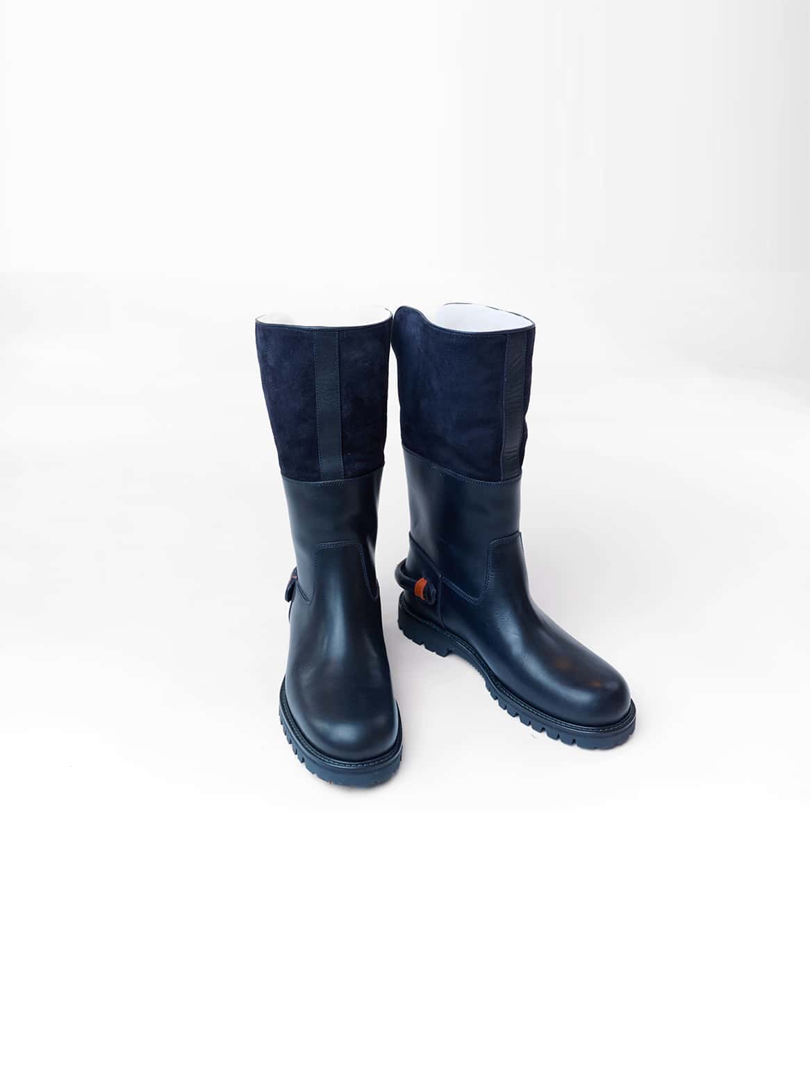 Winterstiefel Dunkelblau mit Lammfellfutter