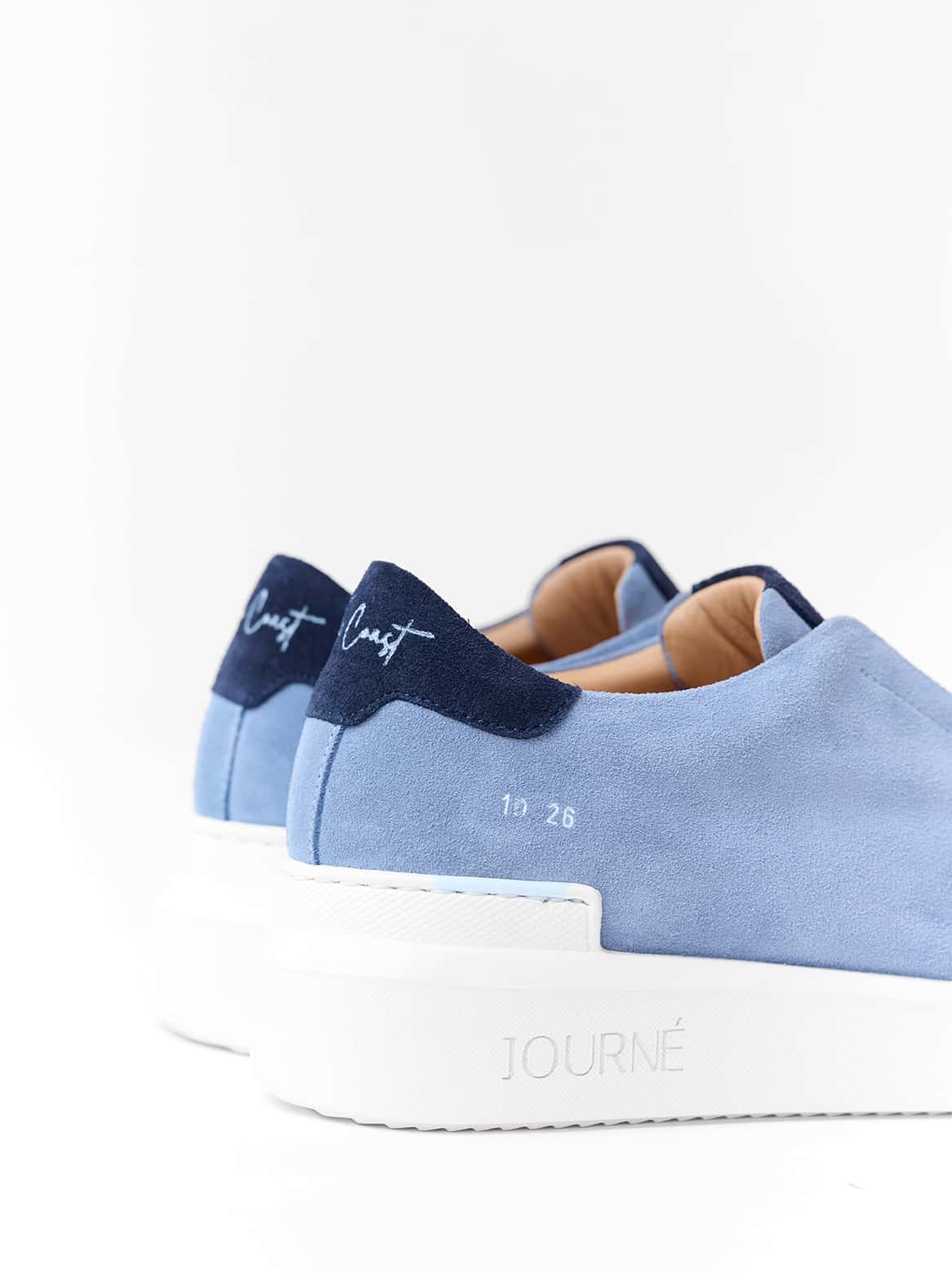 Slip-In Sneaker in Velour Blau