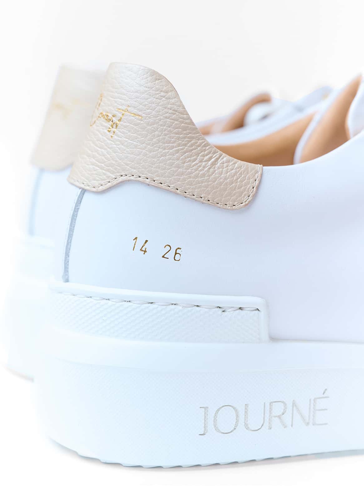 Journé Sneaker weiß mit gold