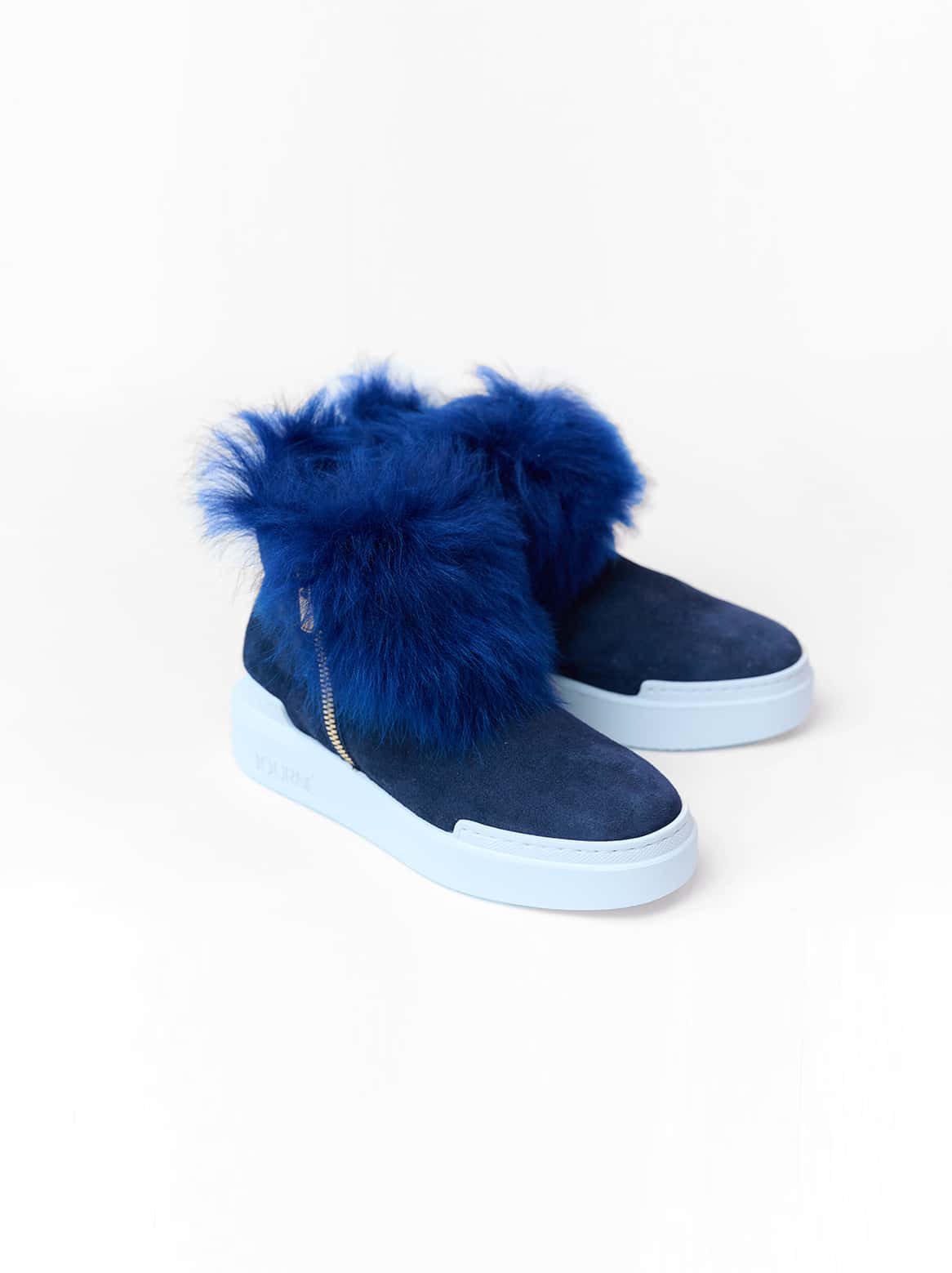 Exklusiver Luxus Chelsea-Stiefel in Blau