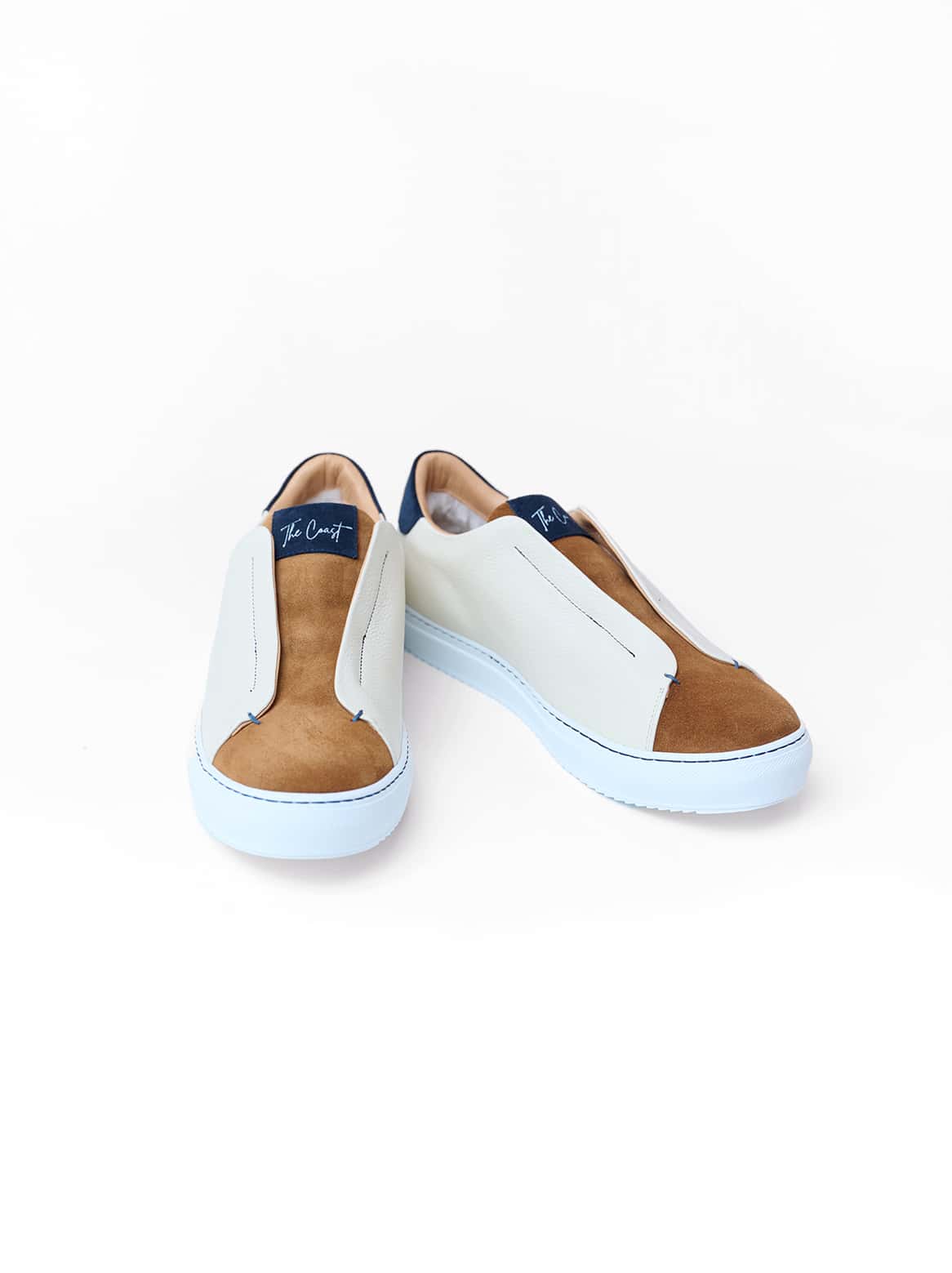 Beni Slip-In mit Lammfell gefüttert in Creme-Cognac