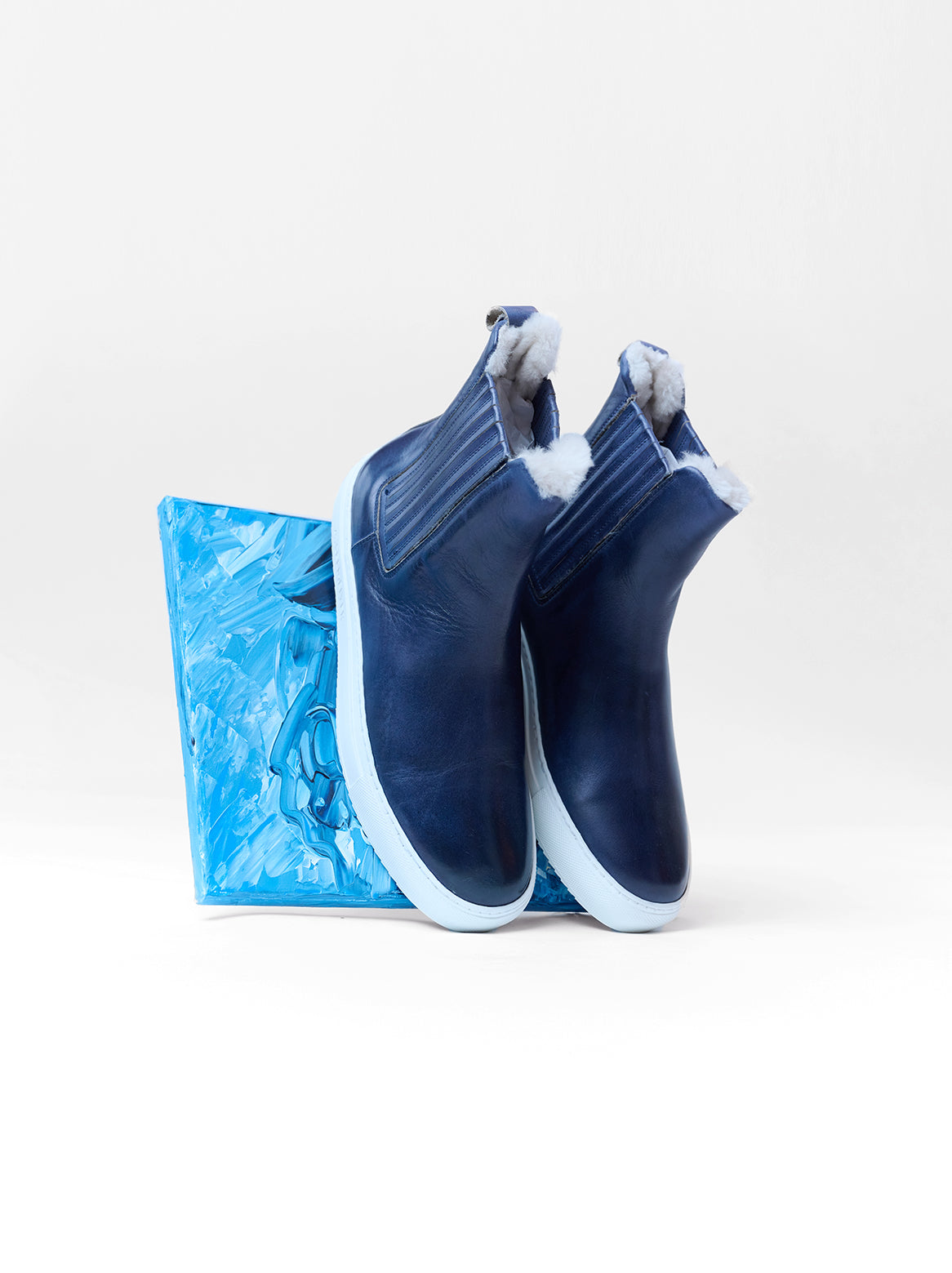 Leo Chelsea Sneaker in Blau