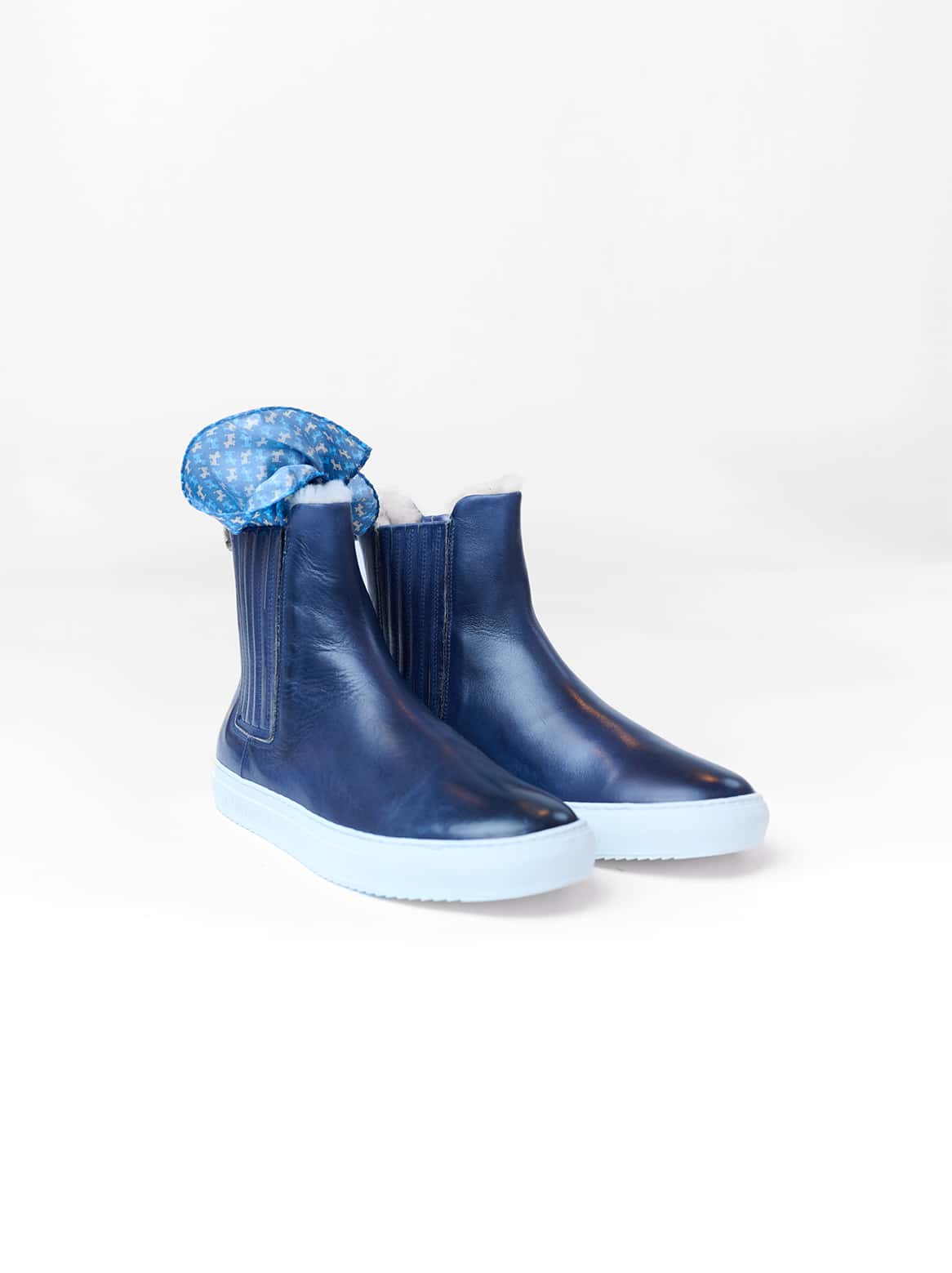 Leo Chelsea Sneaker in Blau