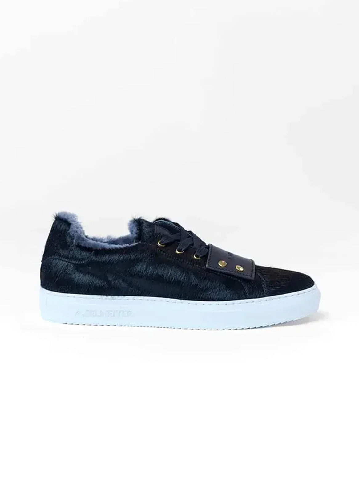 Matteo Cavallino Luxus Sneaker Lammfell in Schwarz
