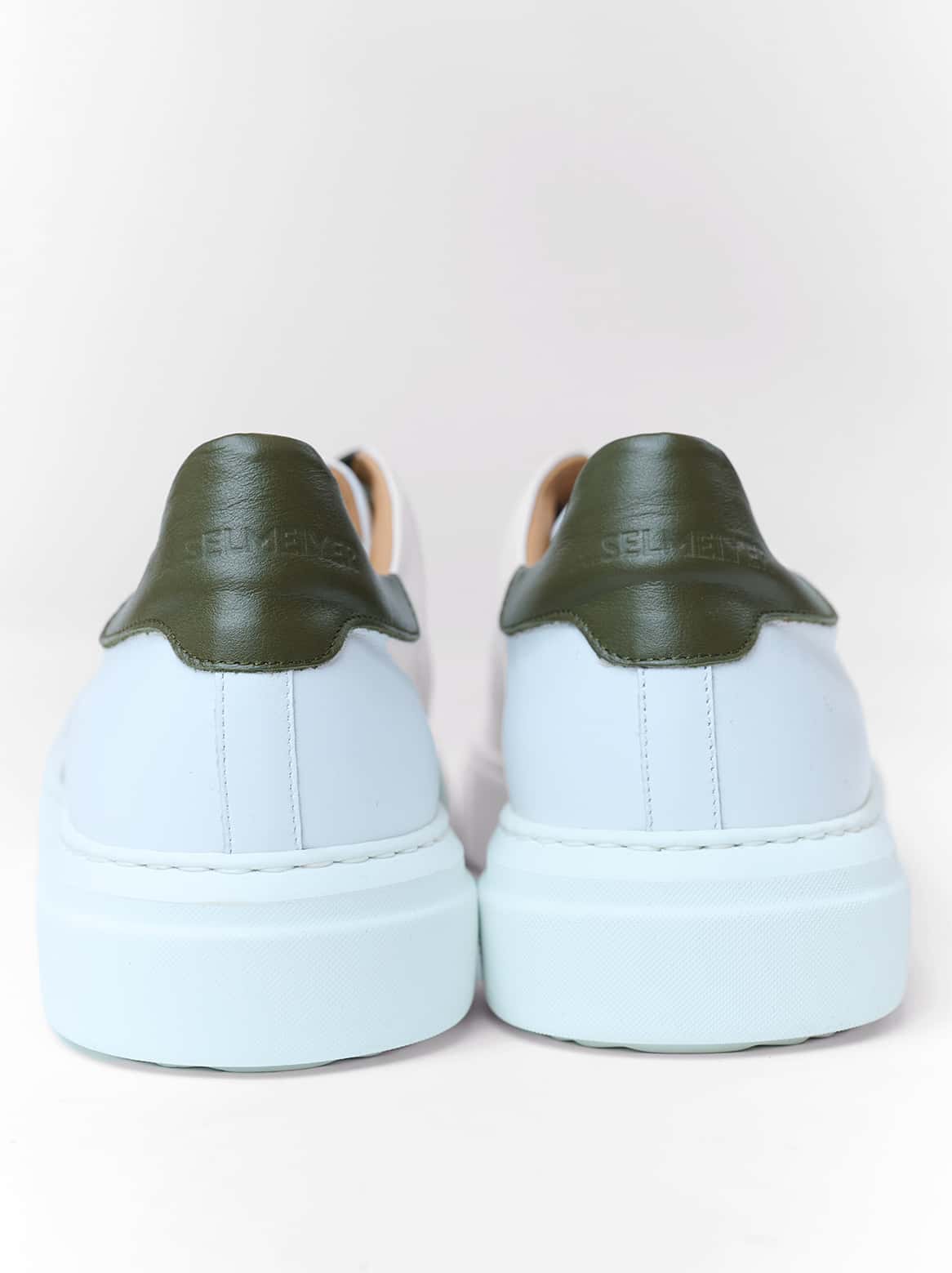 Armando Sneaker 1793 Weiß mit Streifen Grün