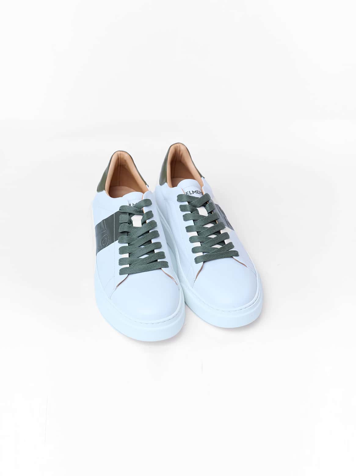Armando Sneaker 1793 Weiß mit Streifen Grün