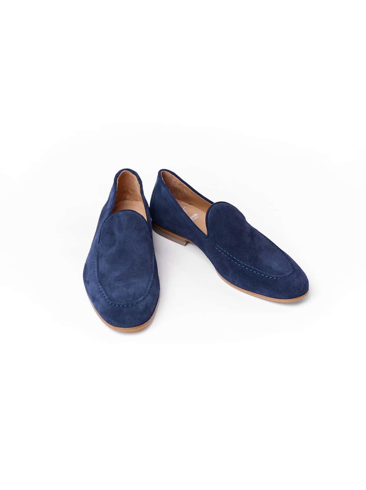 Loafer aus Ziegenvelours Blau