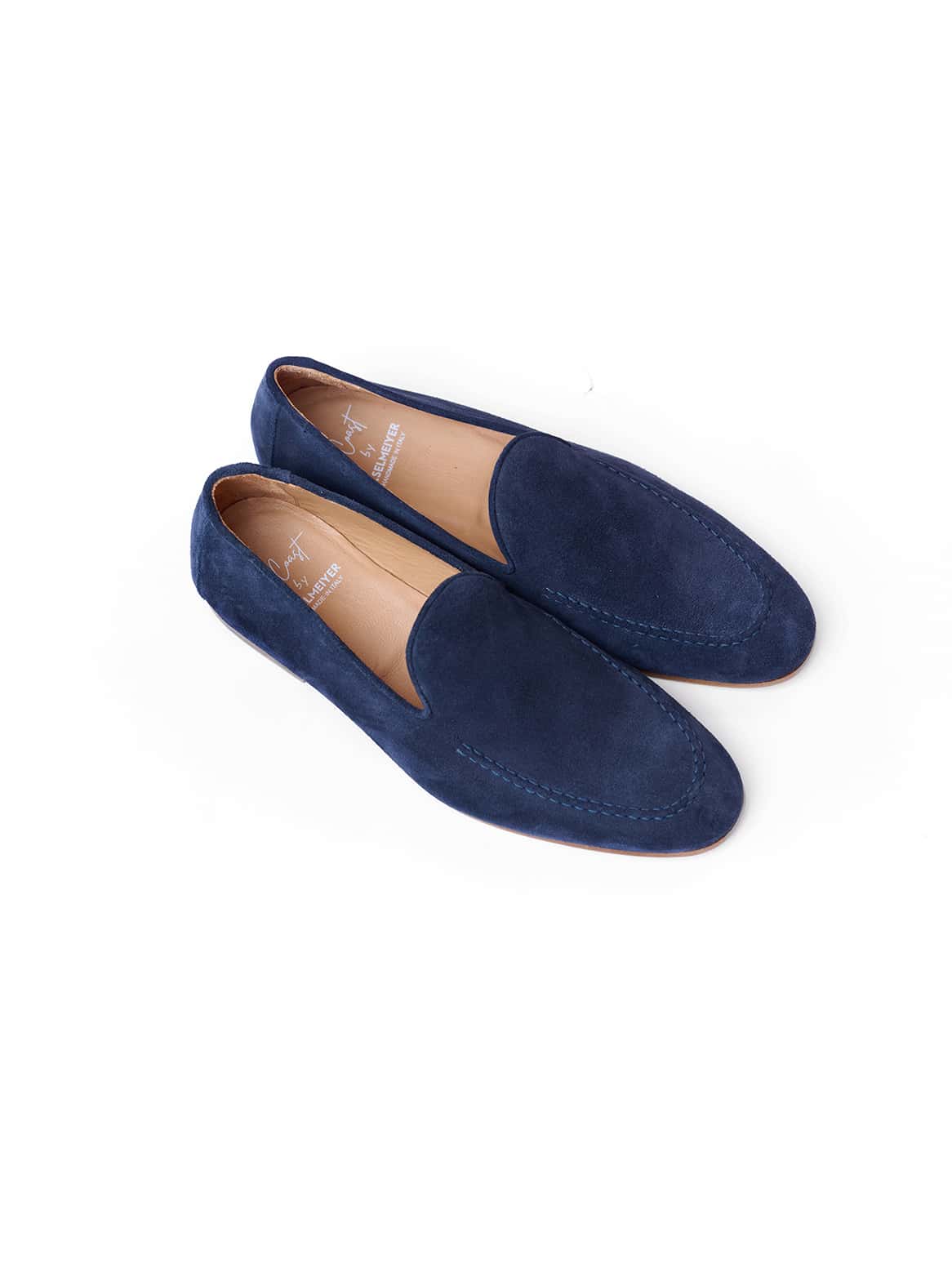 Loafer aus Ziegenvelours Blau