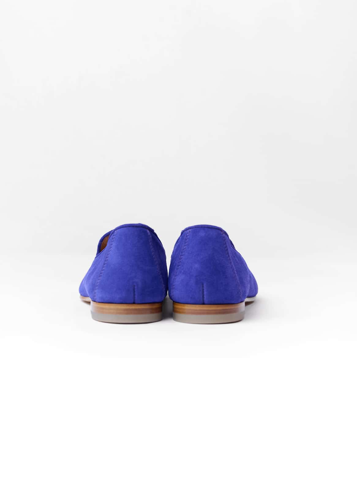 Loafer aus Ziegenvelours in Lila